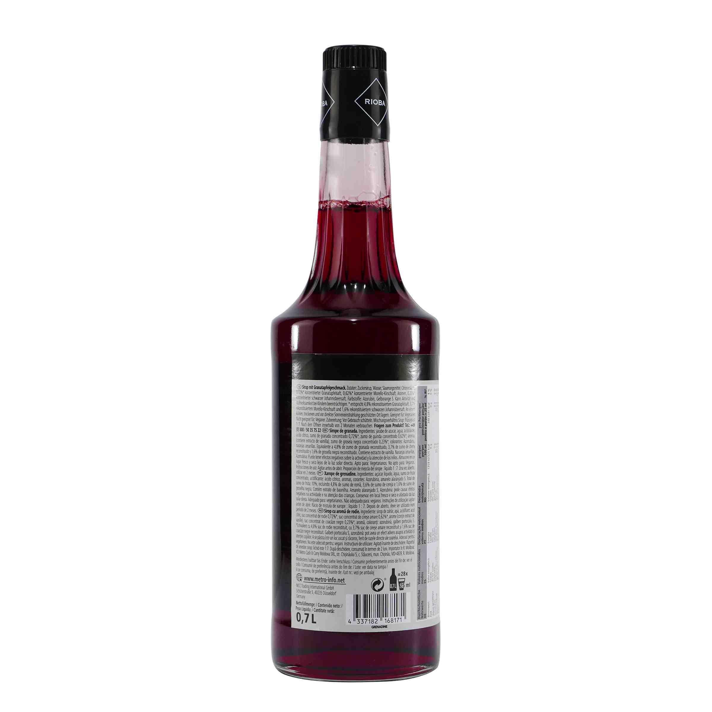 Rioba Grenadine (Granatapfel) Syrup