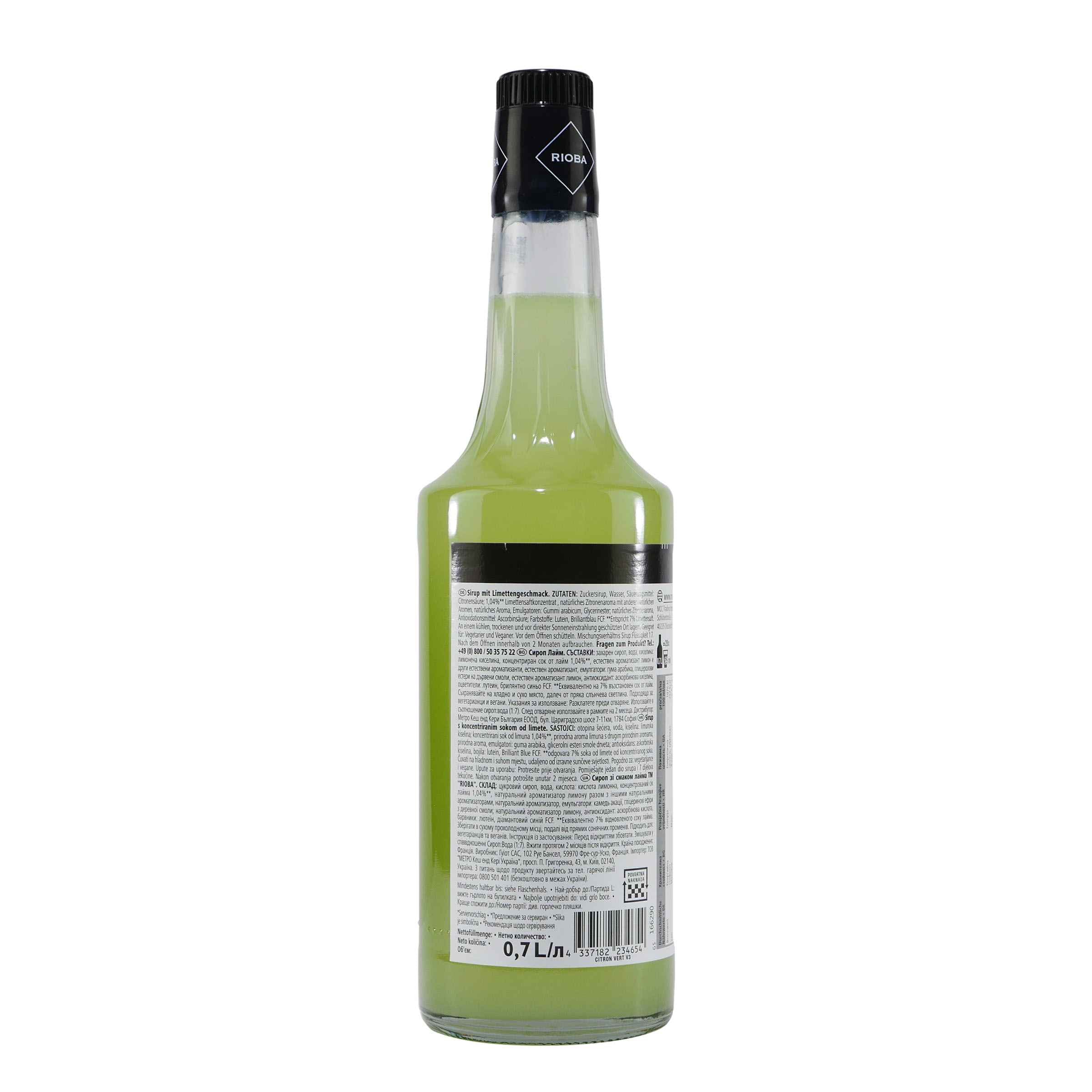 Rioba Lime (Limette) Syrup (6 x 0,7L)