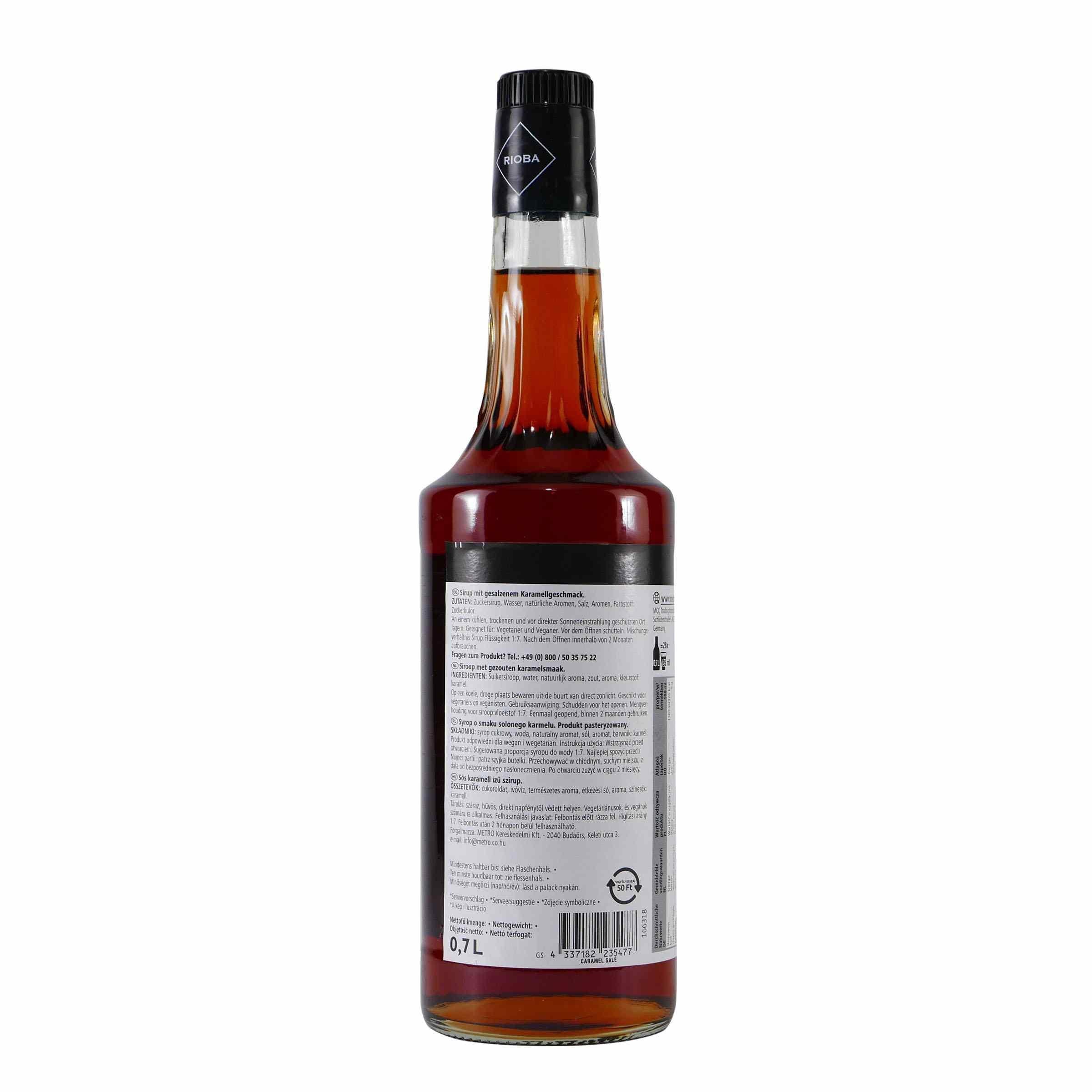 Rioba Salted Caramel Flavour Syrup