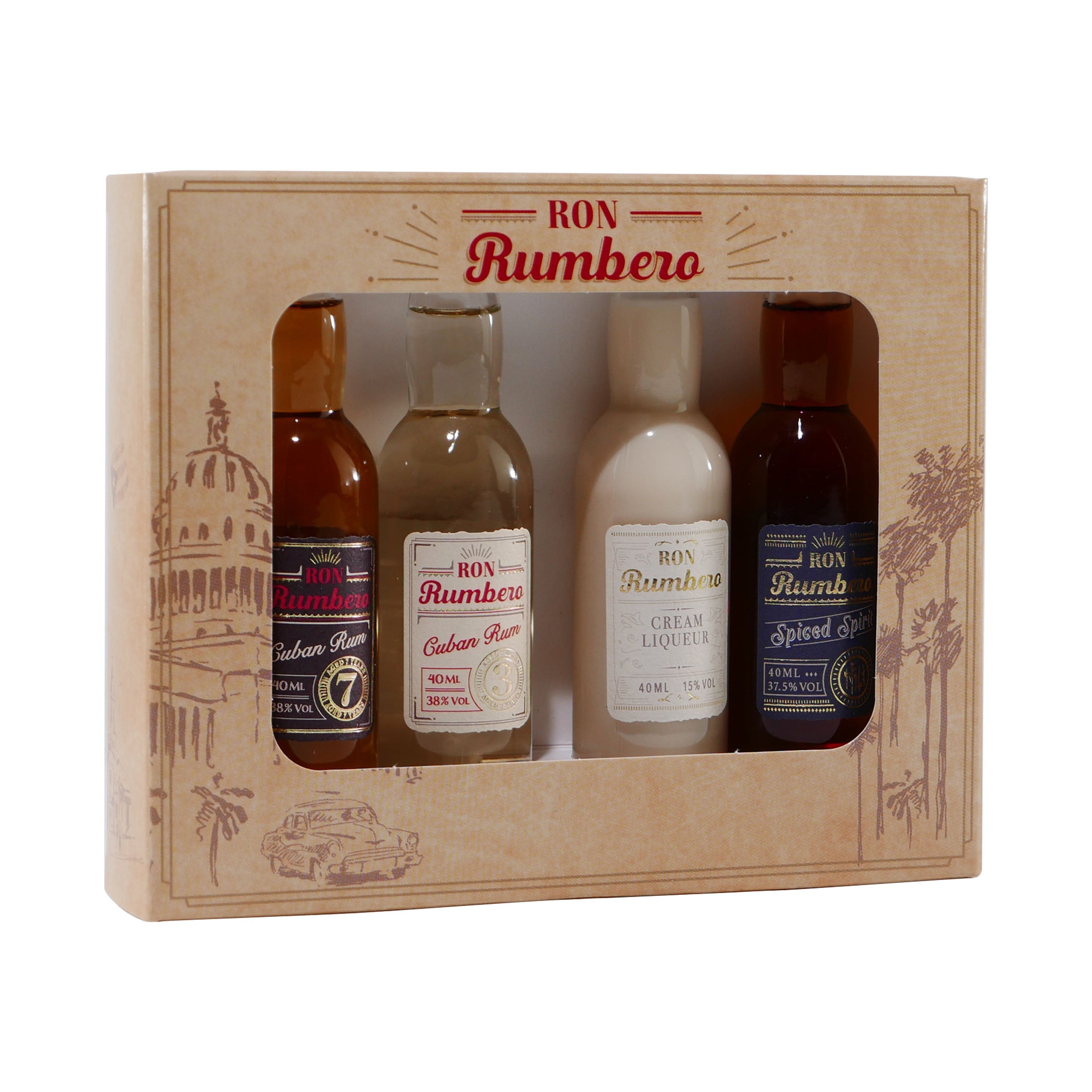 Ron Rumbero Rum-Tastingset (4 x 0,04L)