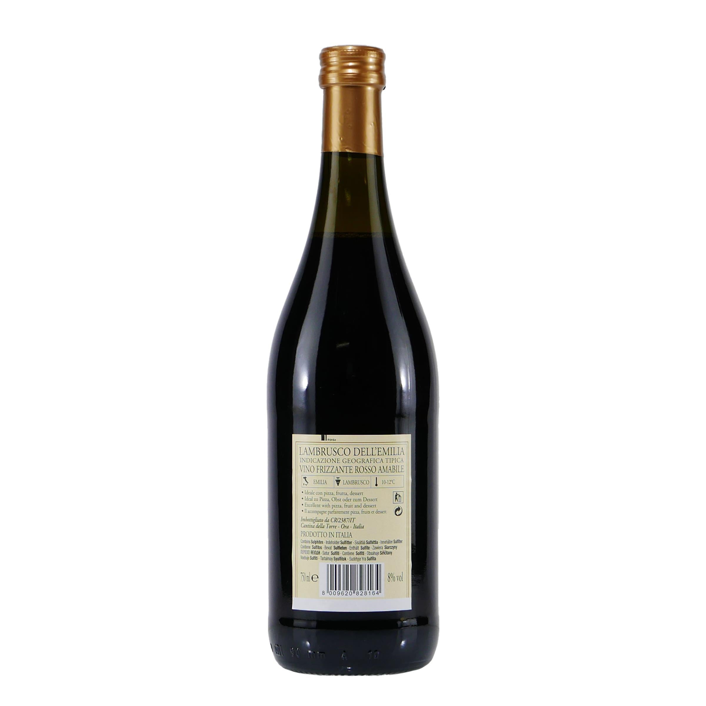 Gina Lambrusco Rosso Amabile -lieblich- (6 x 0,75L)