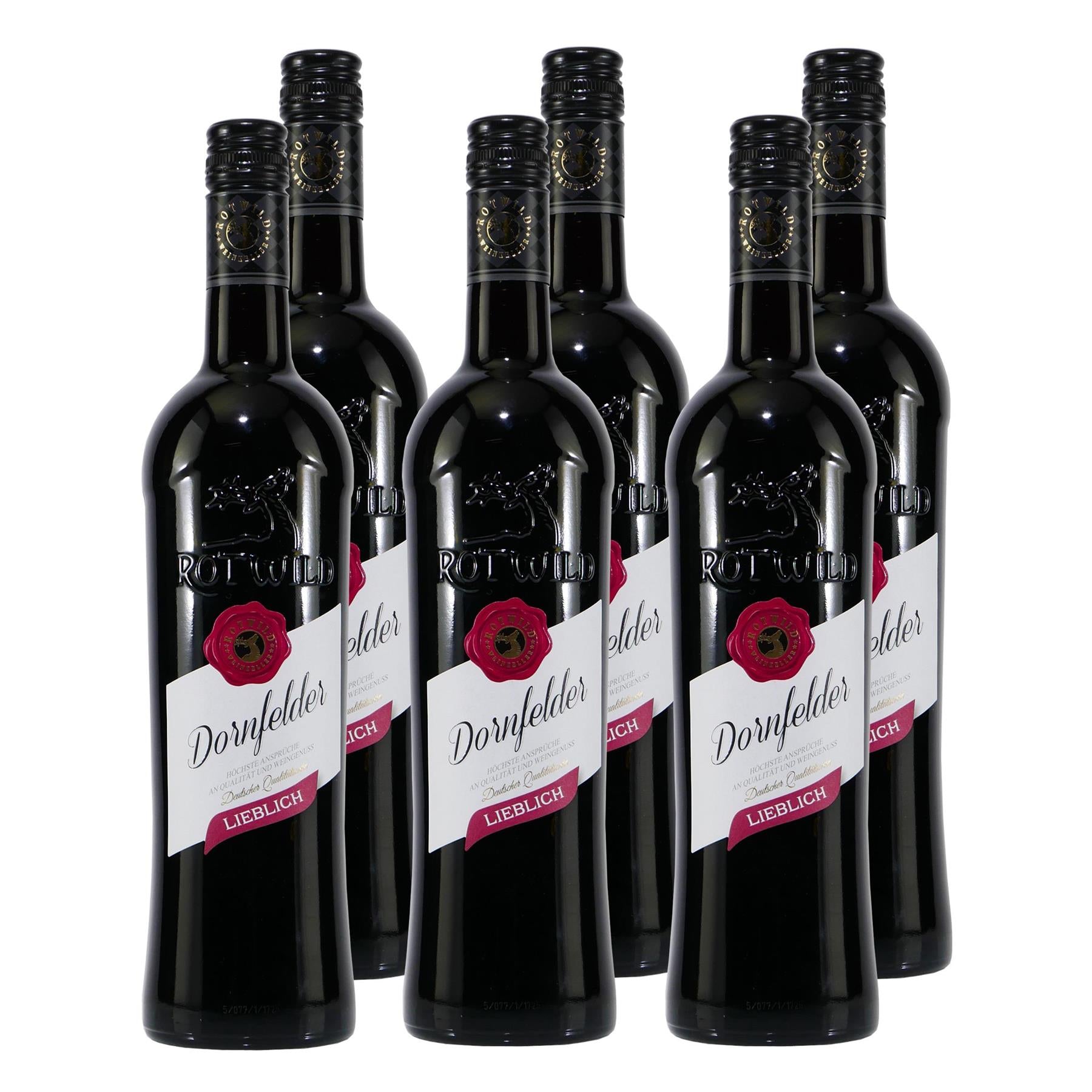 Rotwild Dornfelder QbA -lieblich- (6 x 0,75L)
