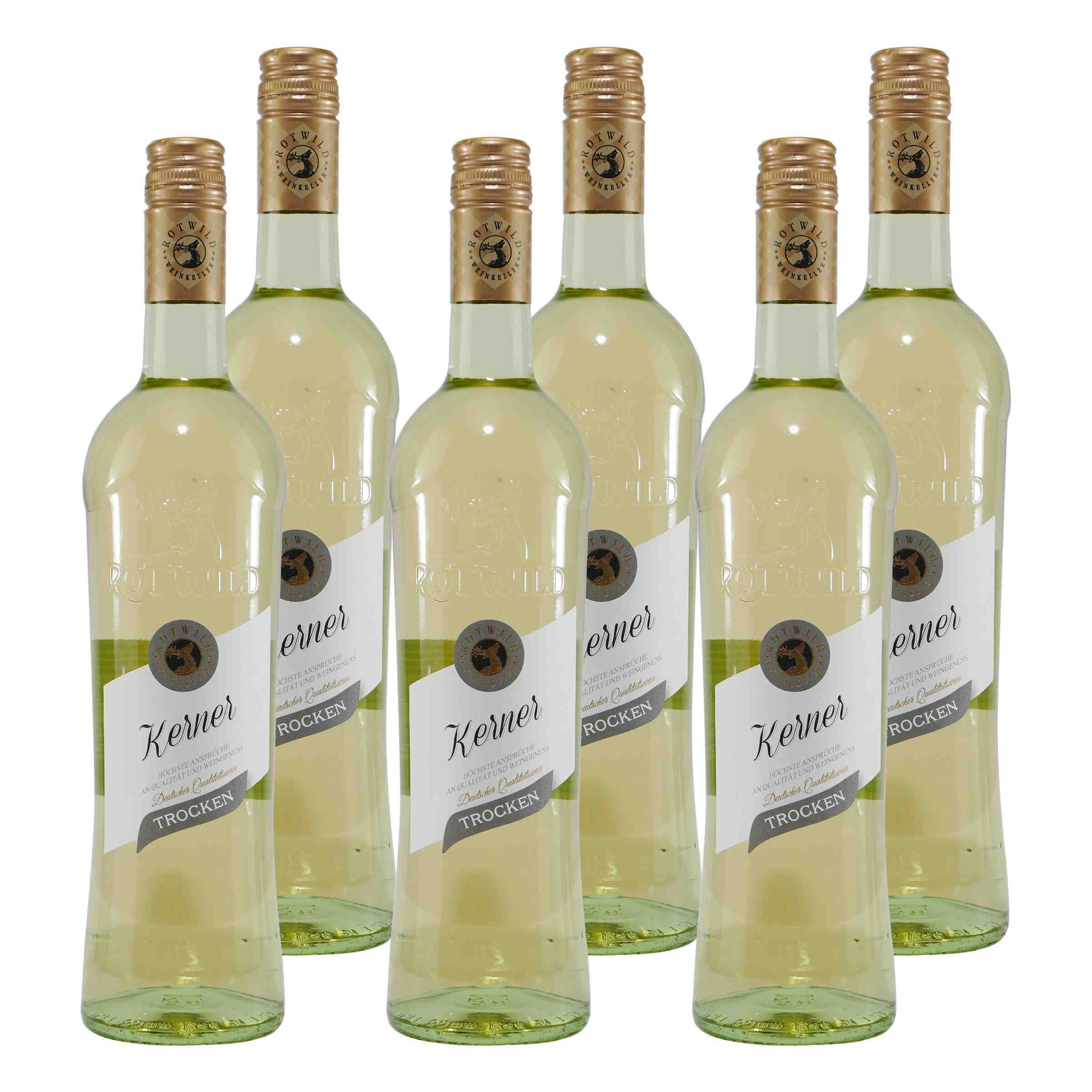 Rotwild Kerner Weißwein QbA -trocken- (6 x 0,75L)