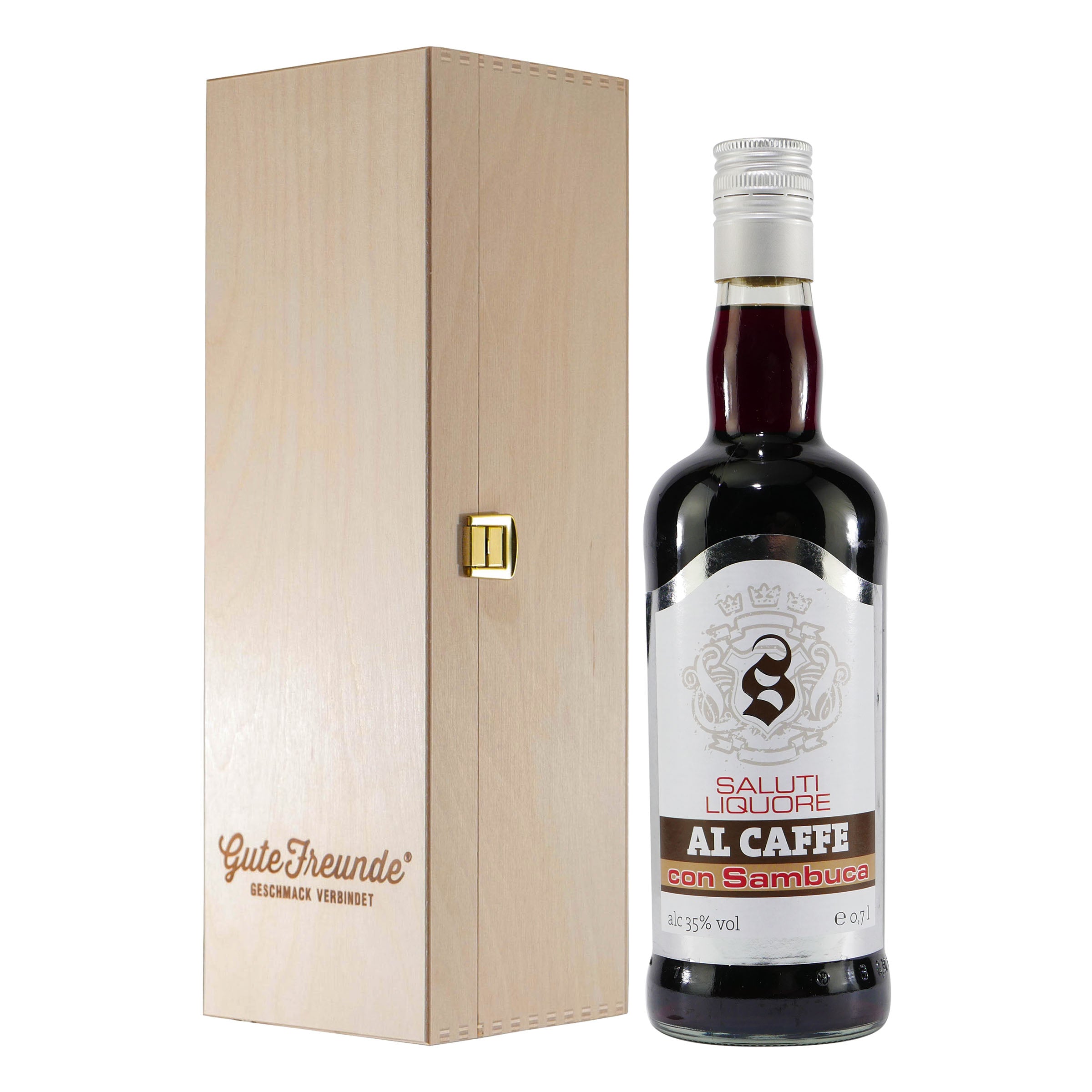 Saluti Liquore al Caffe con Sambuca mit Geschenk-HK