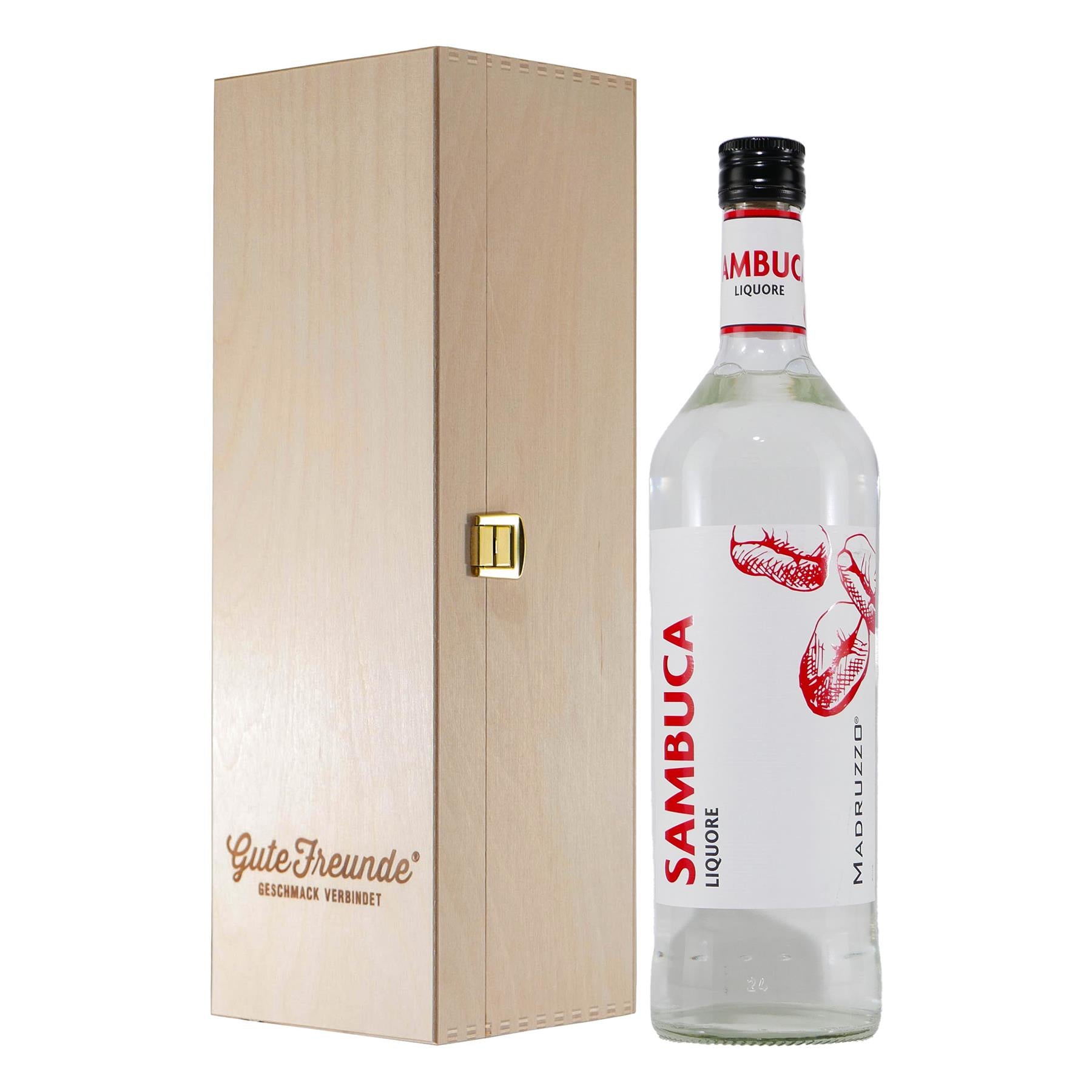 Madruzzo Sambuca mit Geschenk-Holzkiste