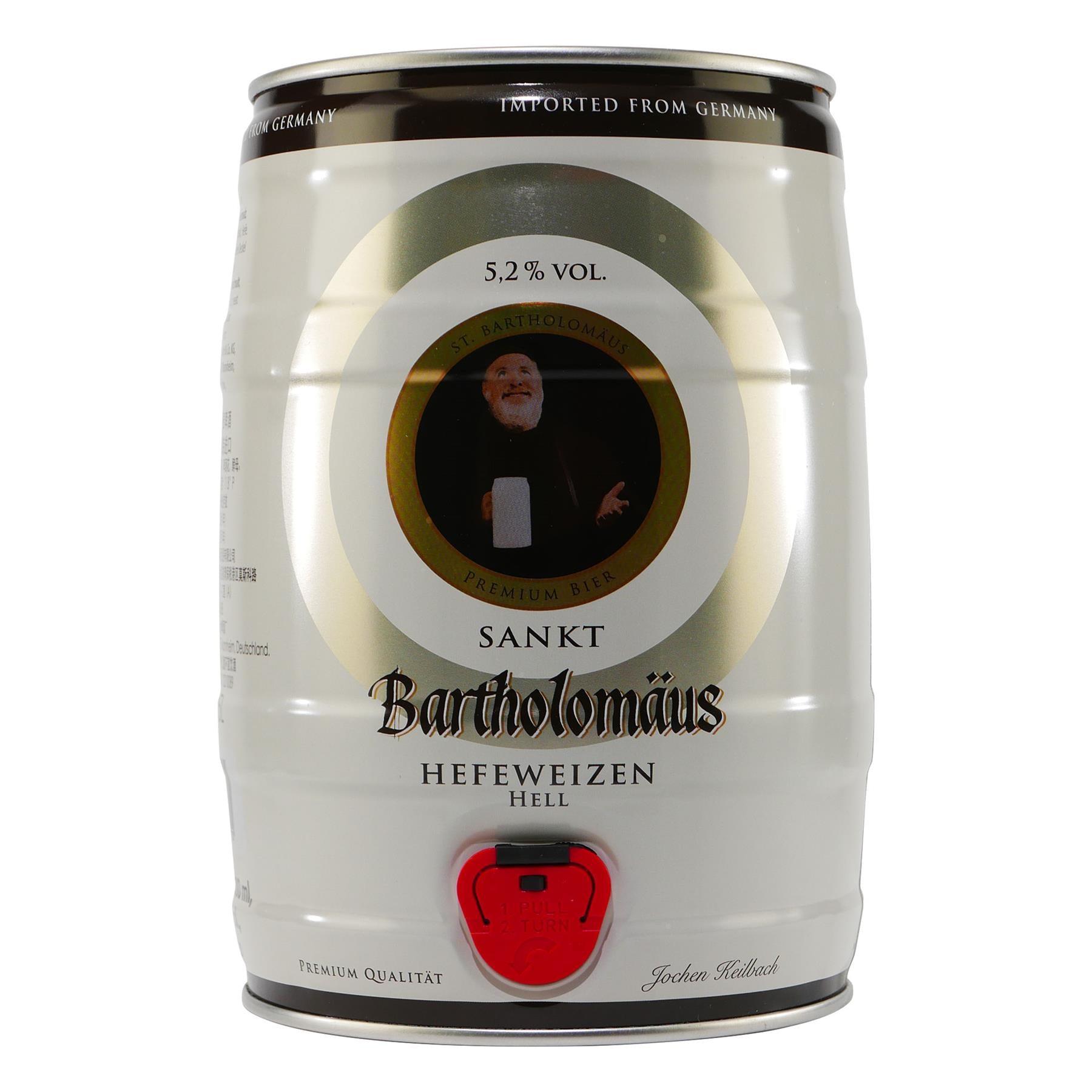 Bartholomäus Hefeweizen Hell Bierfass 5,0L