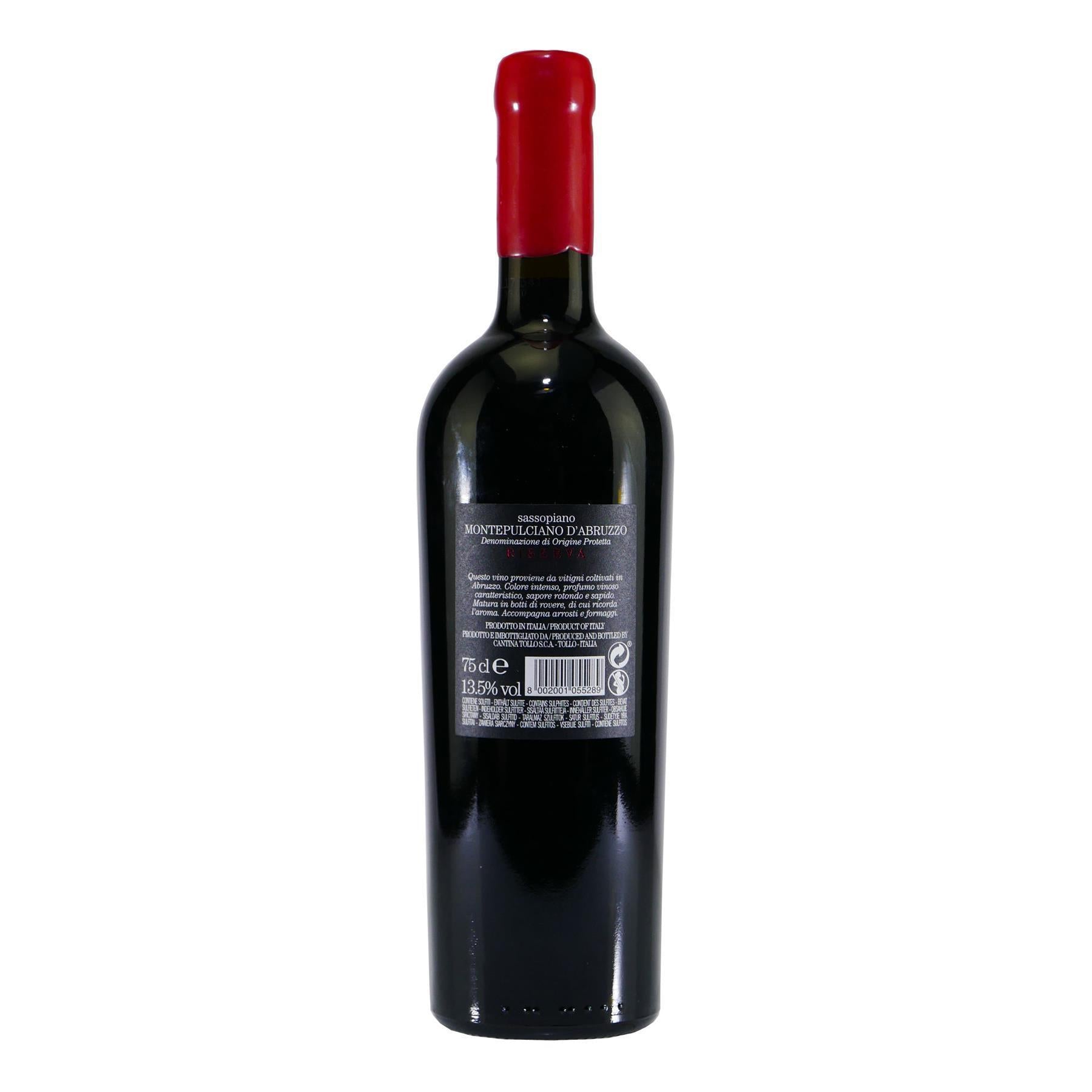 Sassopiano Montepulciano d'Abruzzo Riserva DOP (6 x 0,75L)