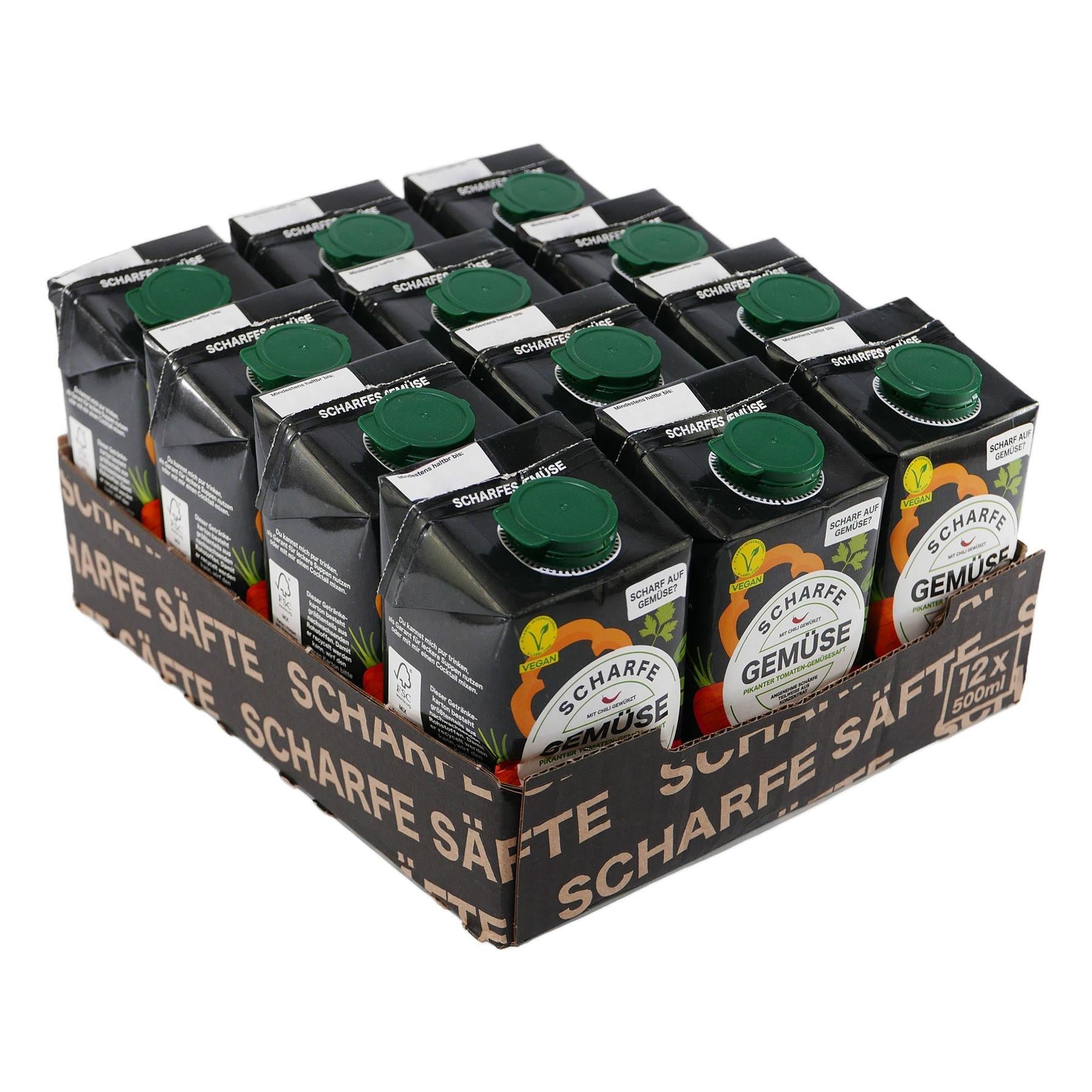 Scharfe Säfte Gemüse (12 x 0,5L)