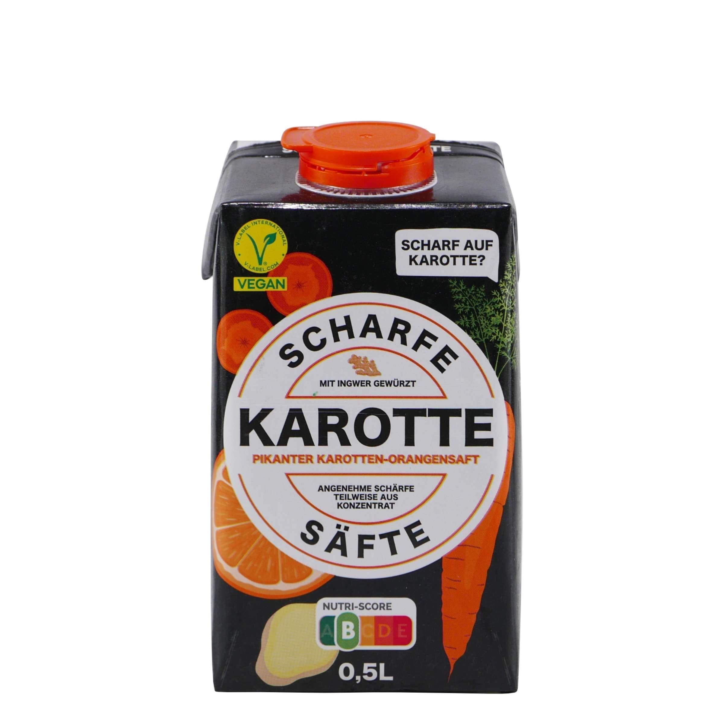 Scharfe Säfte Pikanter Karotten-Orangensaft (12 x 0,5L)