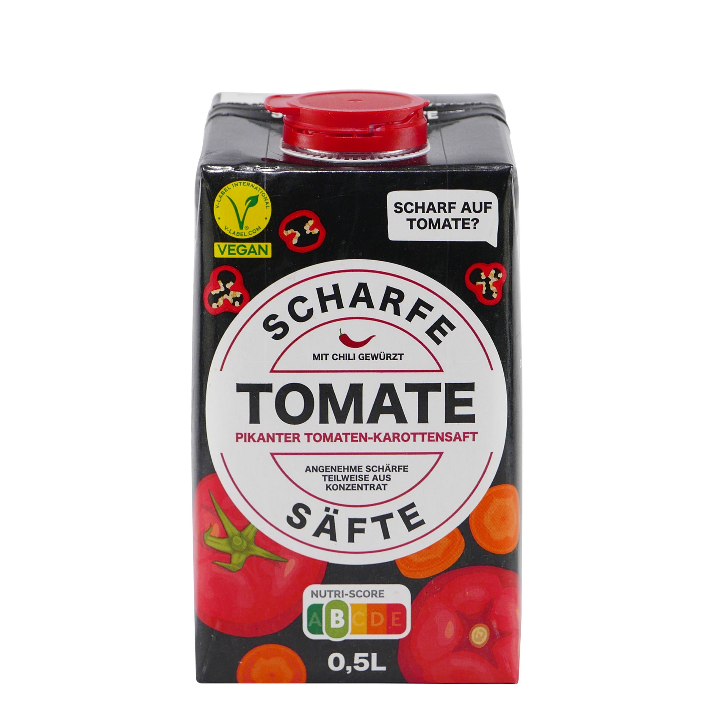 Scharfe Säfte Tomate - Pikanter Tomatensaft (12 x 0,5L)