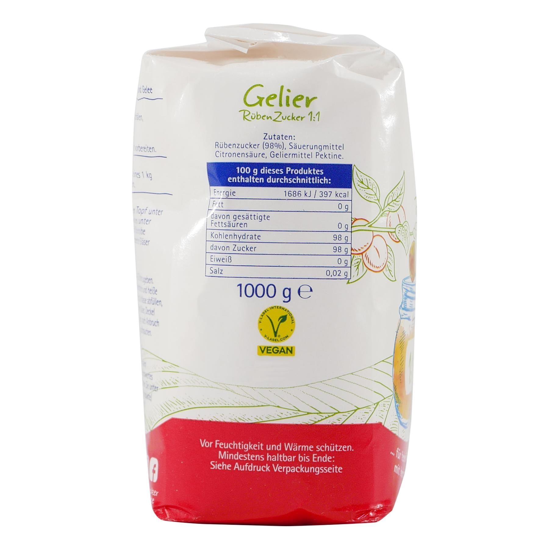 Südzucker Gelier Rüben Zucker 1:1 (10 x 1000g)