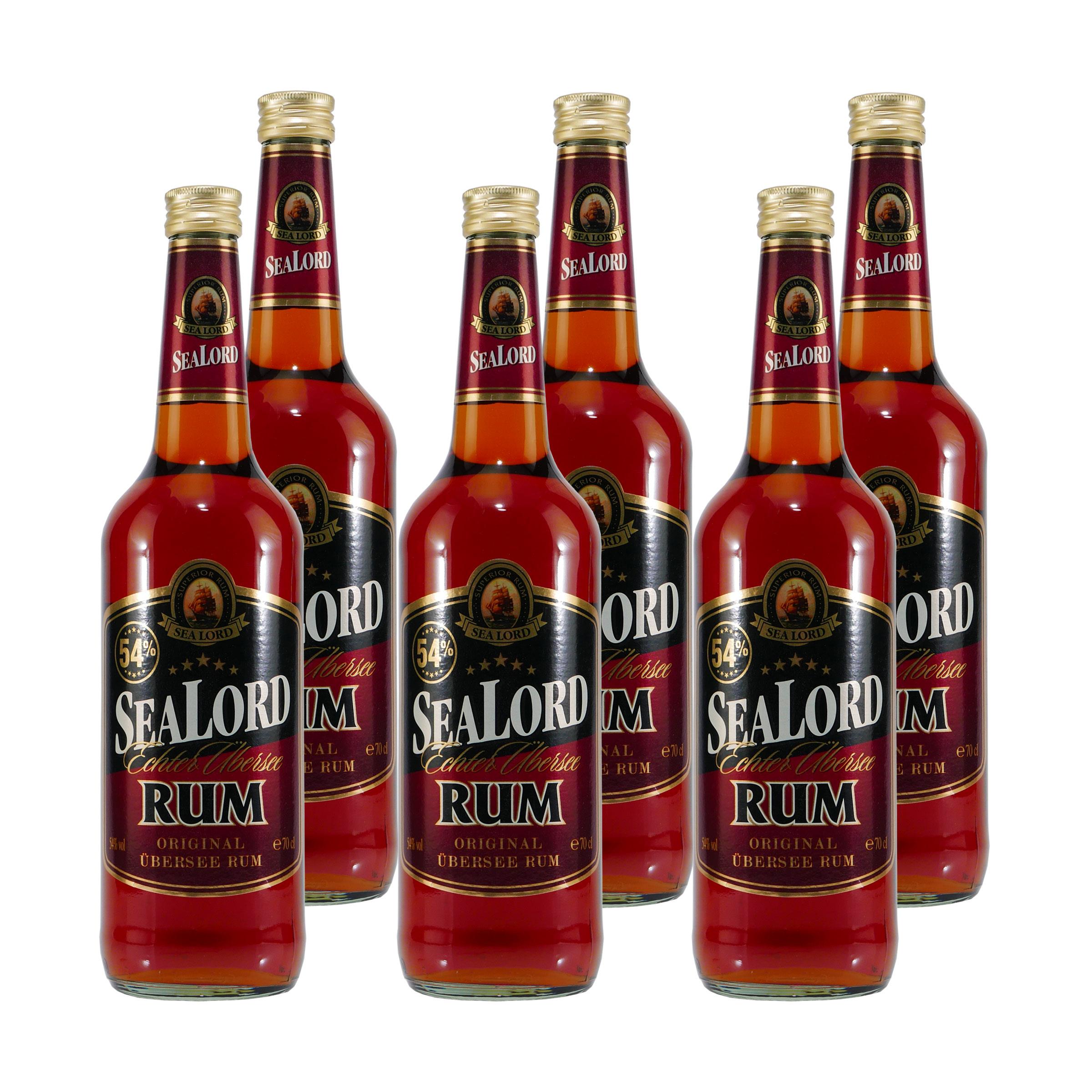 SEALORD Original Übersee Rum 54%vol. (6 x 0,7L)