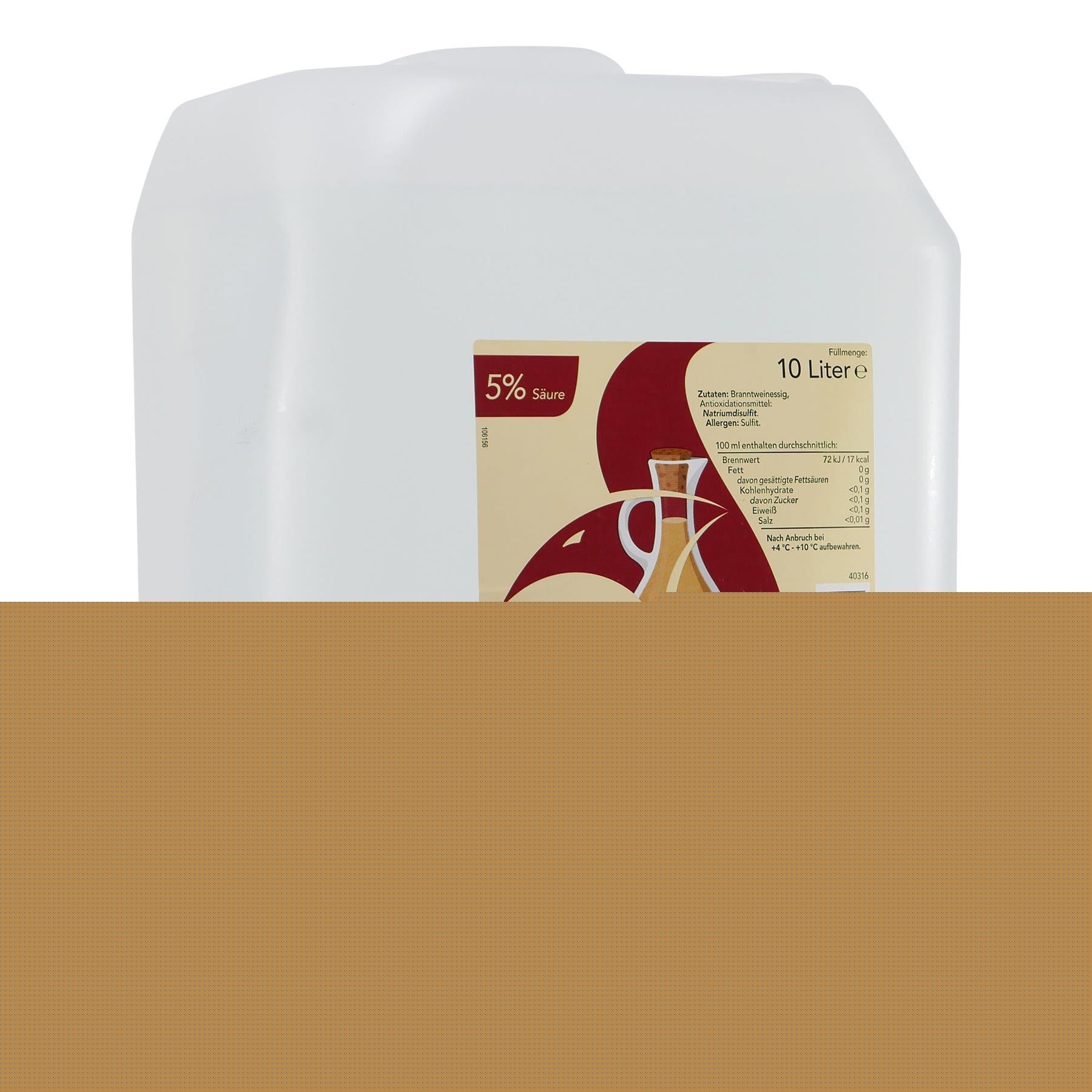 Servisa Tafel-Essig Hell 5% Säure 10L
