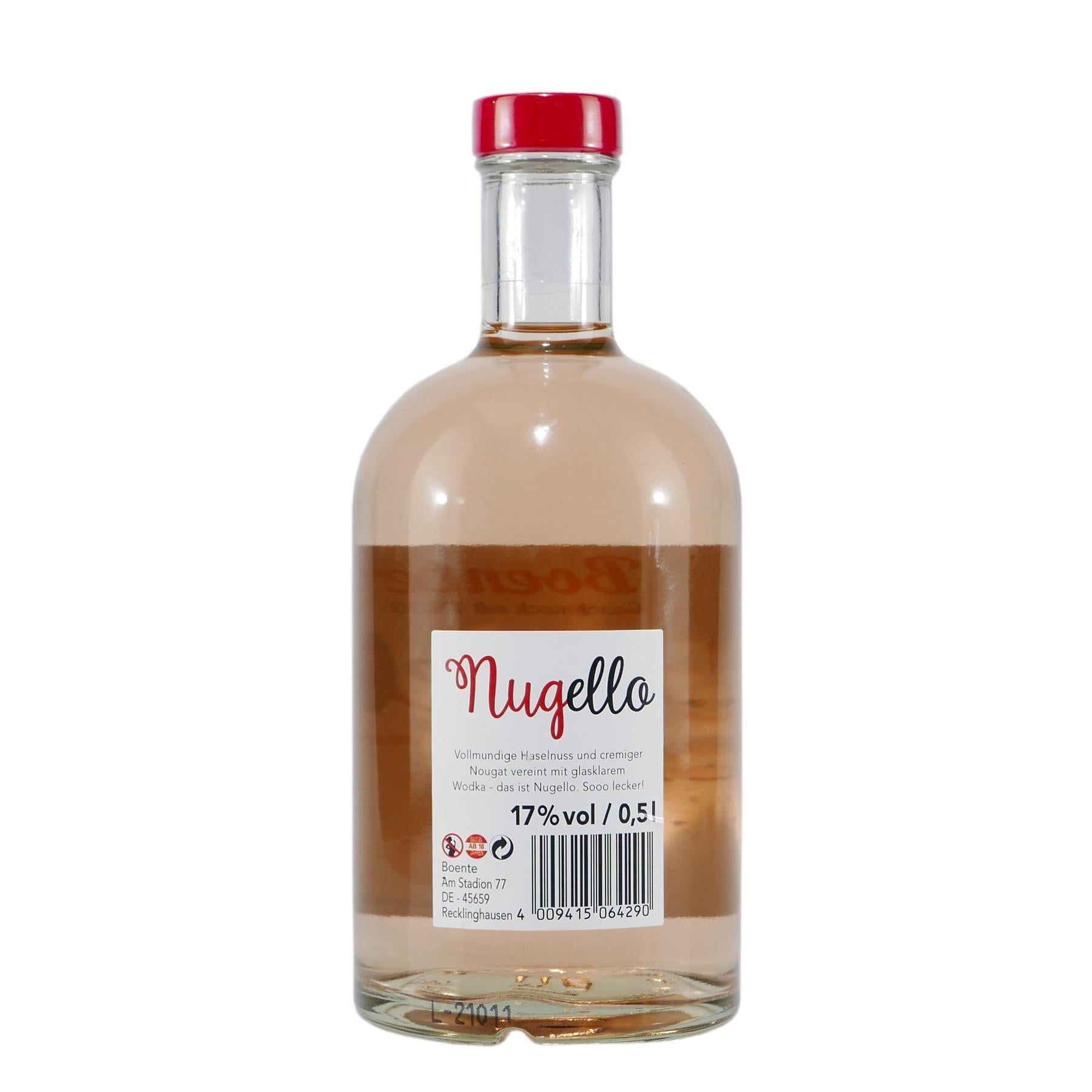 Boente Nugello Nuss-Nougat-Likör mit Geschenk-Holzkiste