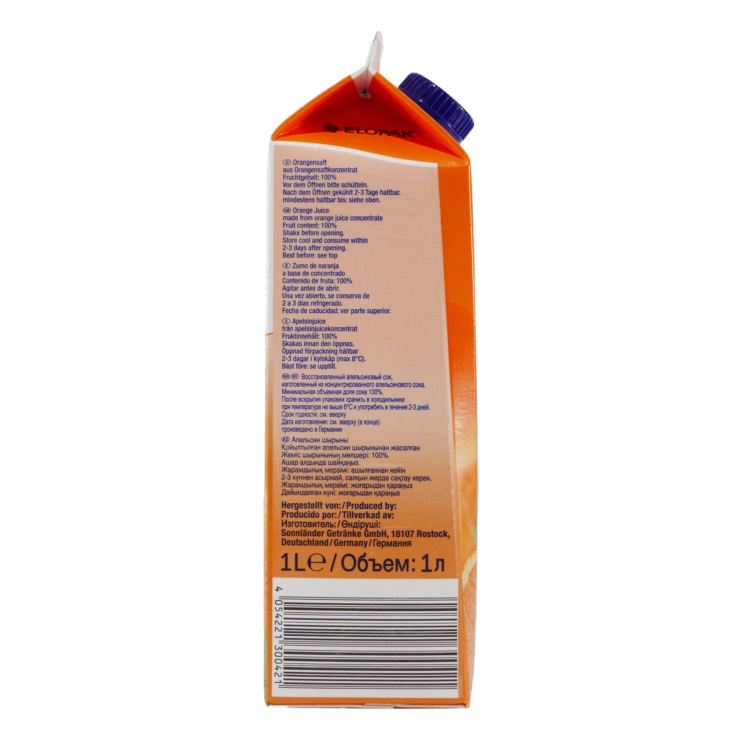 Sonnländer Orangensaft (8 x 1,0L)