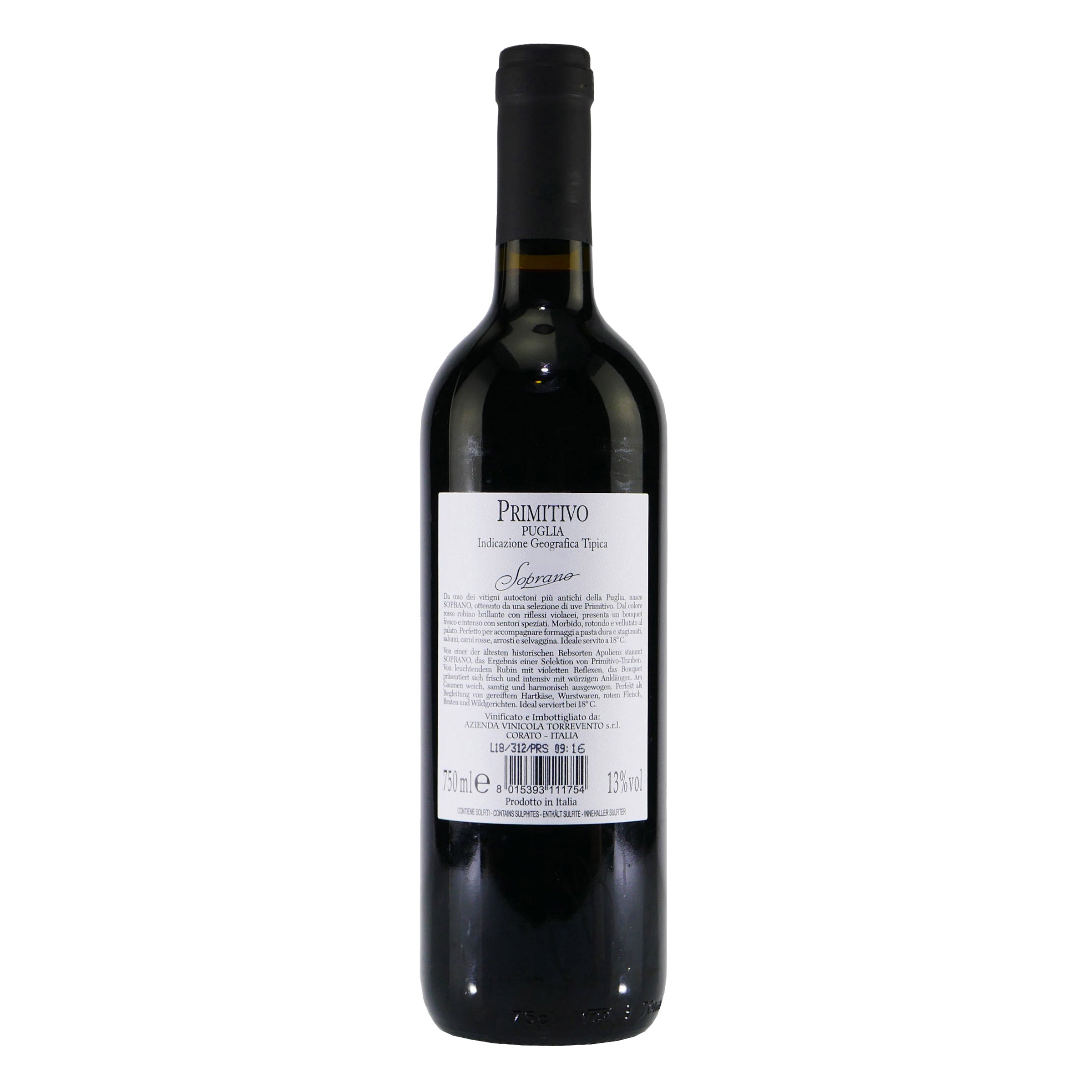 Soprano Primitivo Puglia IGT -trocken- (6 x 0,75L)