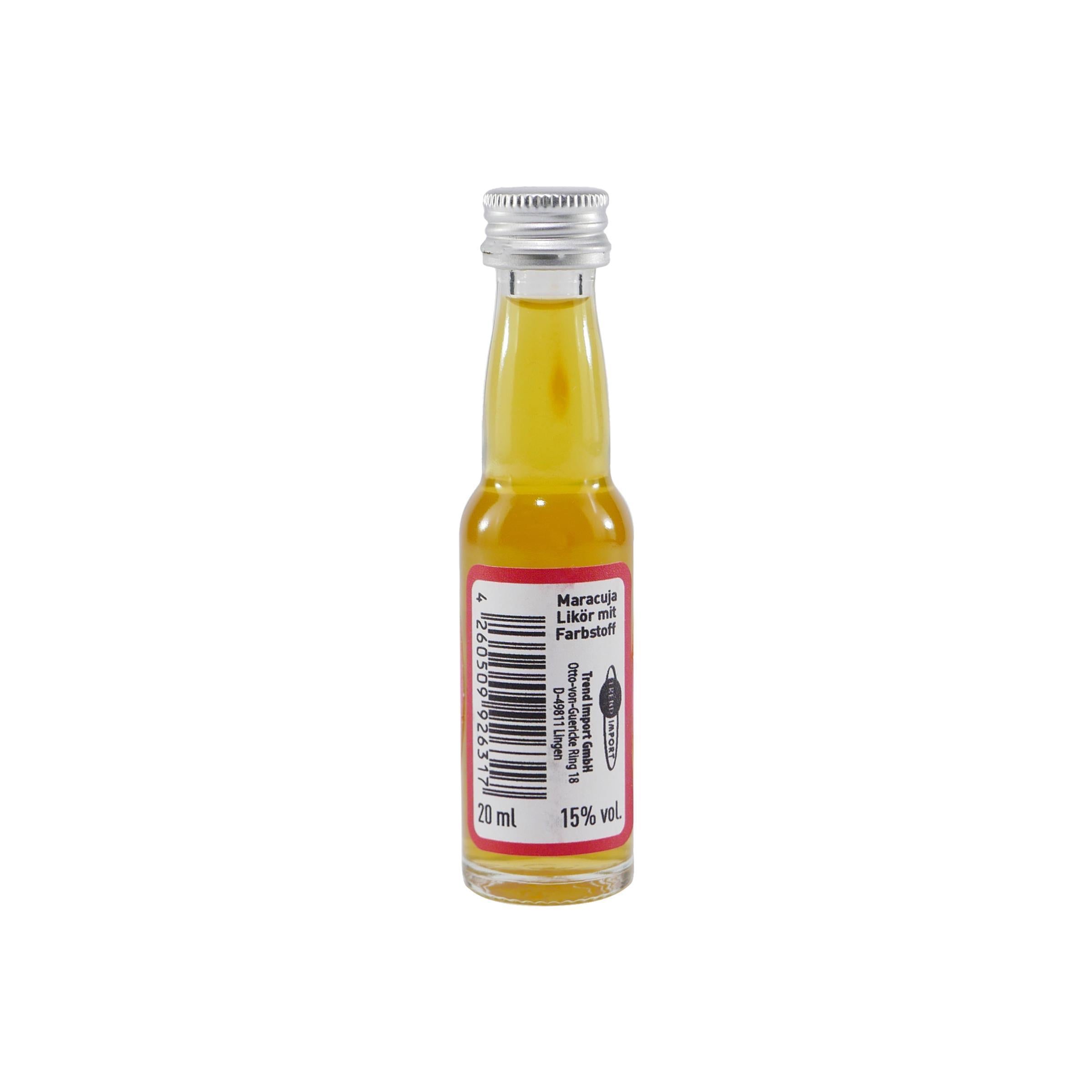Spaßflasche Maracuja-Likör "Sekunde" (12 x 0,02L)