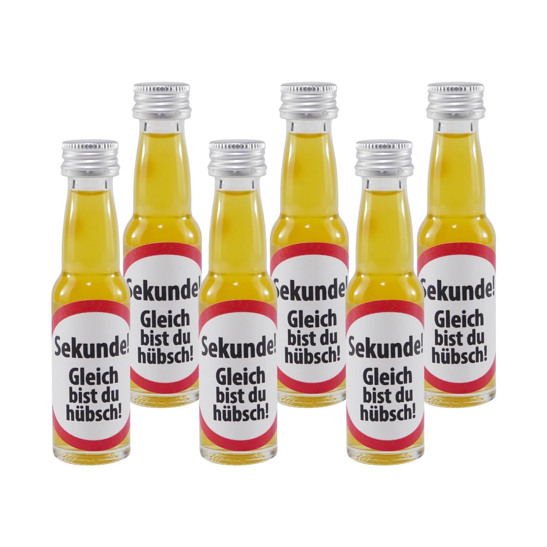 Spaßflasche Maracuja-Likör "Sekunde" (12 x 0,02L)