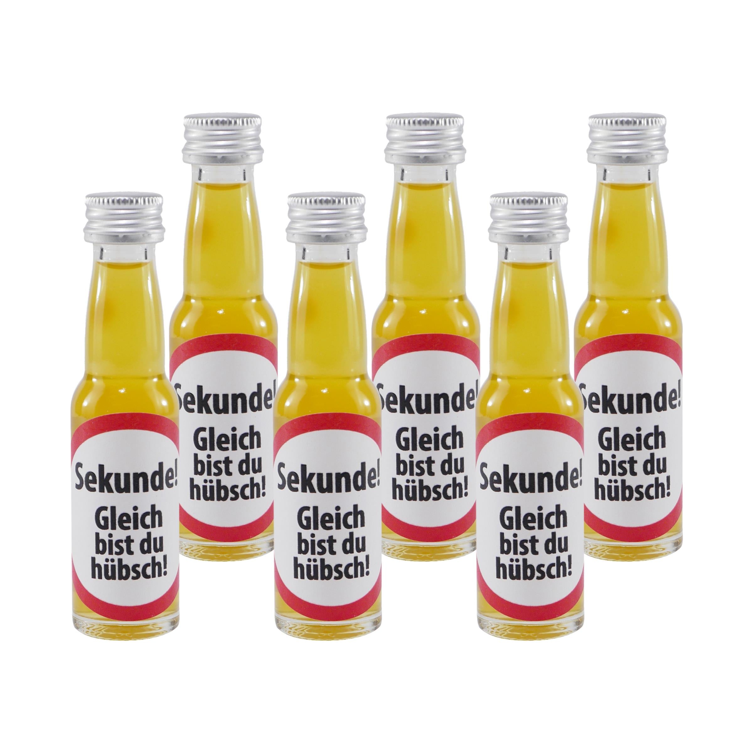 Spaßflasche Maracuja-Likör "Sekunde" (12 x 0,02L)
