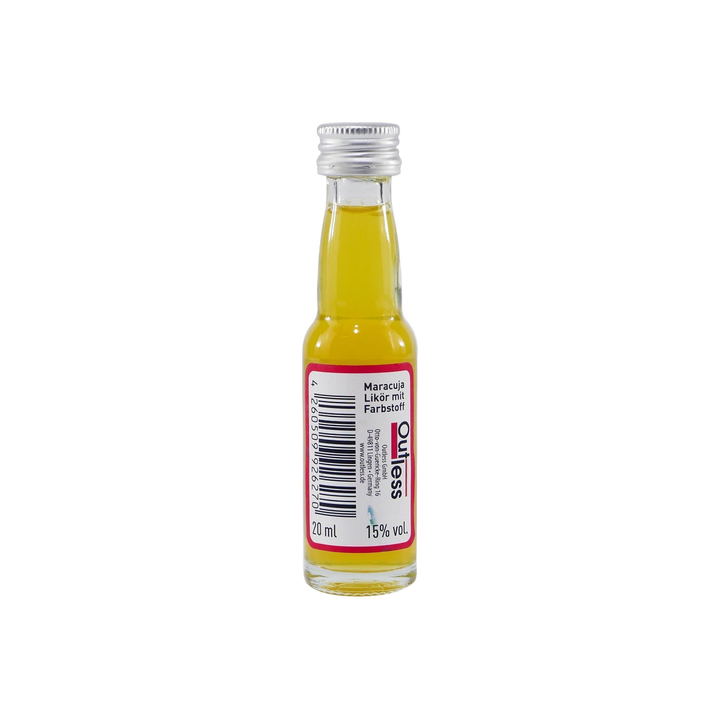 Spaßflasche Maracuja-Likör "Herzlichen Glückwunsch Eckig" (12 x 0,02L)