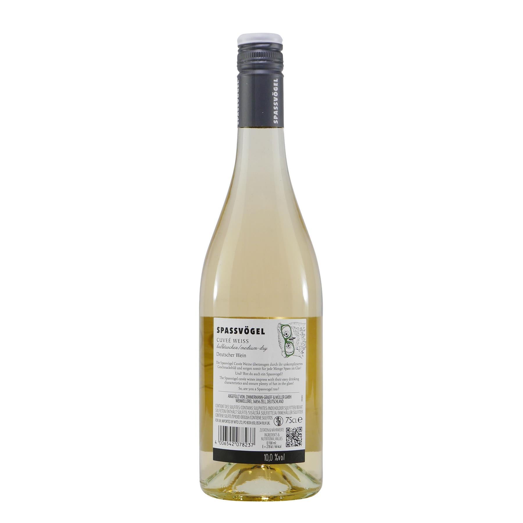 Spassvögel Cuveé Weiss -halbtrocken- (6 x 0,75L)