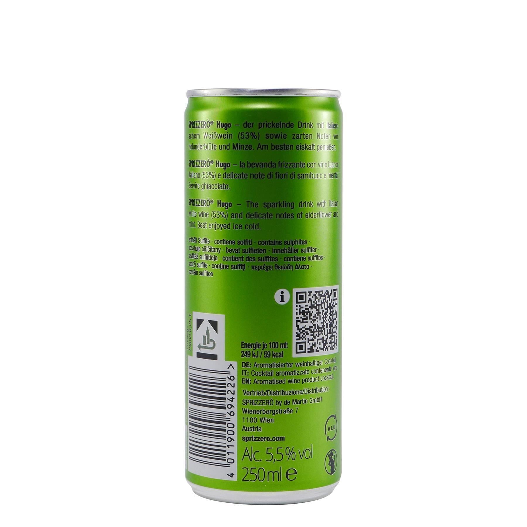 Sprizzero Sprizz Hugo (12 x 0,25L) EINWEG