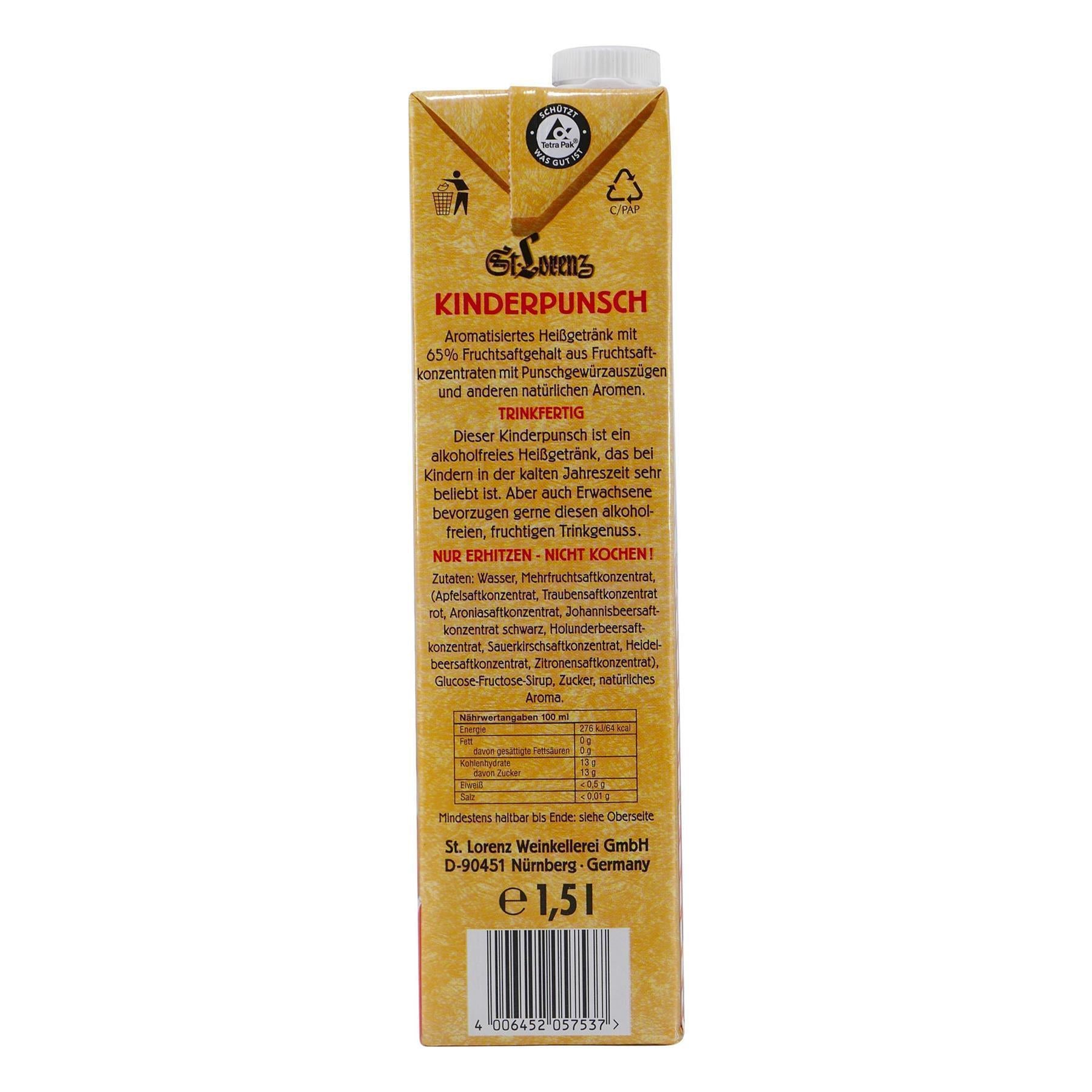 St. Lorenz Kinder-Punsch -alkoholfrei- (8 x 1,5L)
