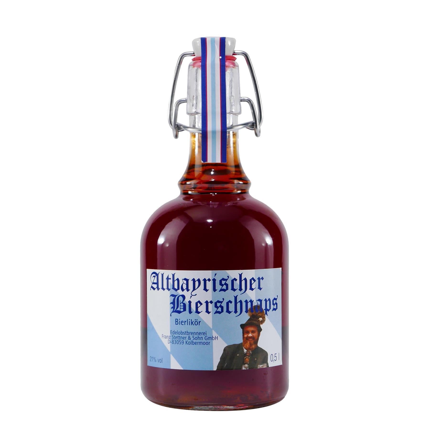 Stettner Altbayrischer Bierschnaps mit Geschenk-HK