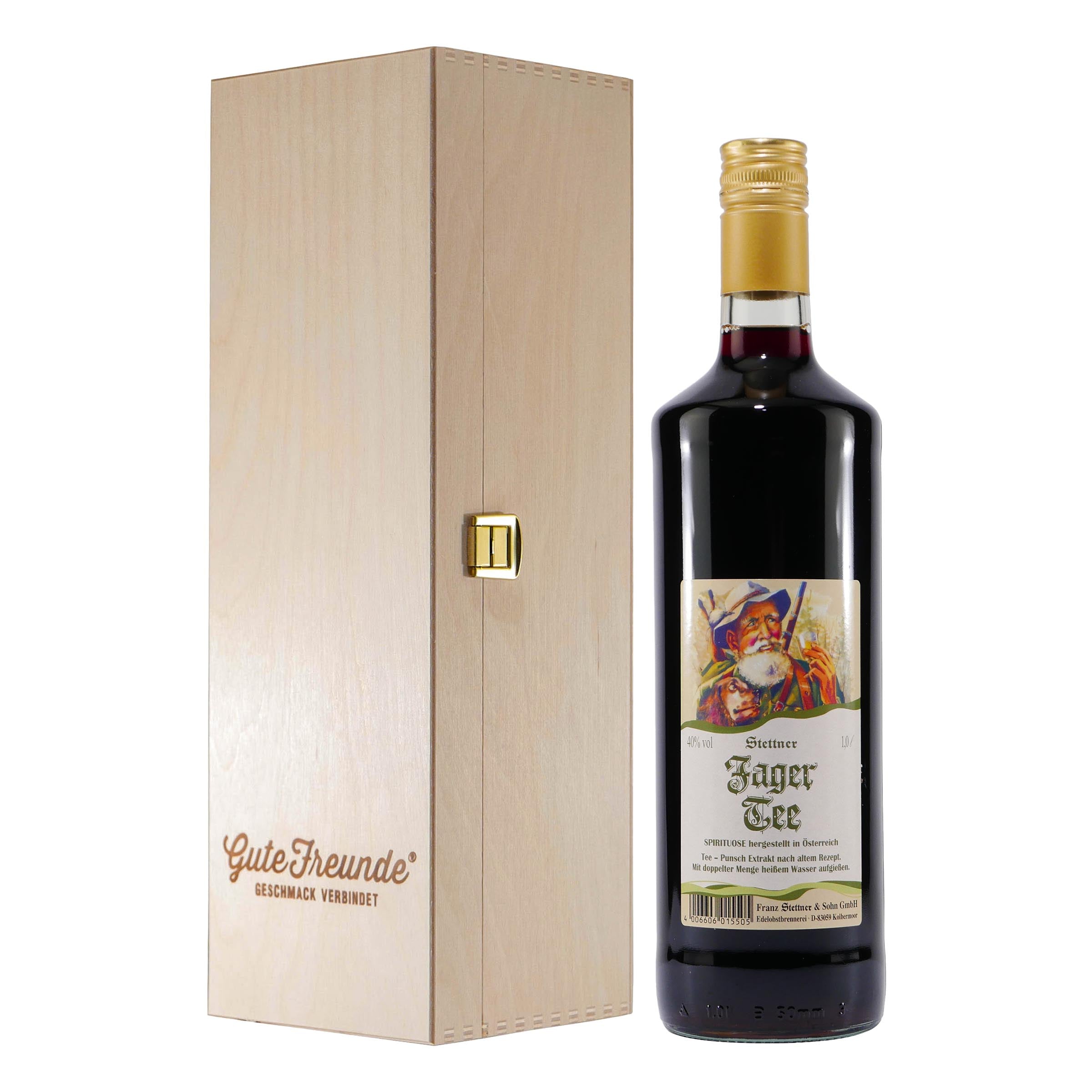 Stettner Jager Tee mit Geschenk-Holzkiste