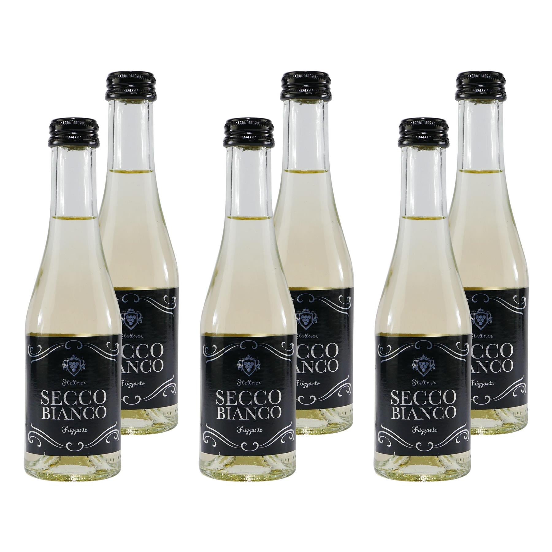 Stettner Vino Frizzante Bianco Secco -trocken- (12 x 0,2L)