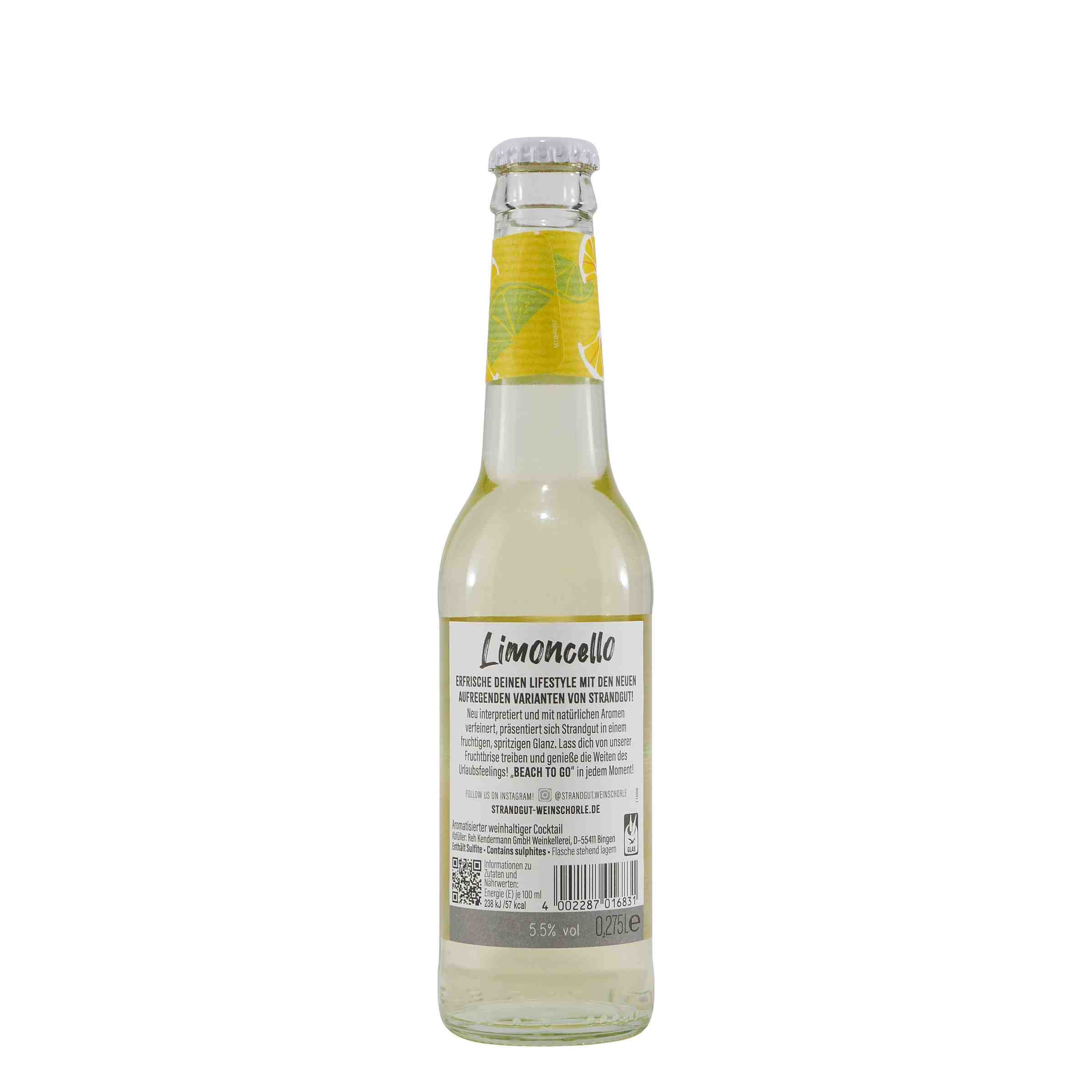 Strandgut Weinschorle Limoncello (12 x 0,275L)