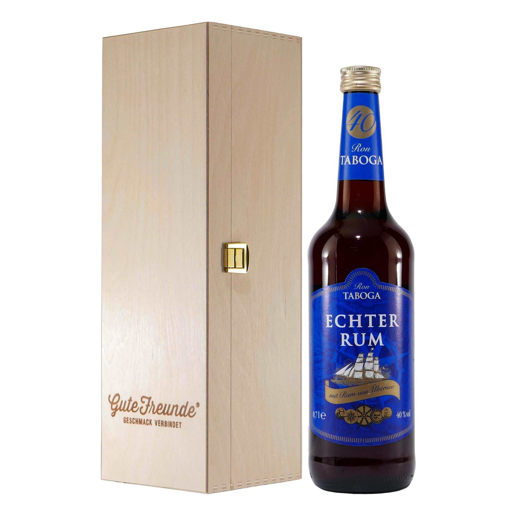 Ron Taboga Echter Rum 40% (Blau) mit Geschenk-HK