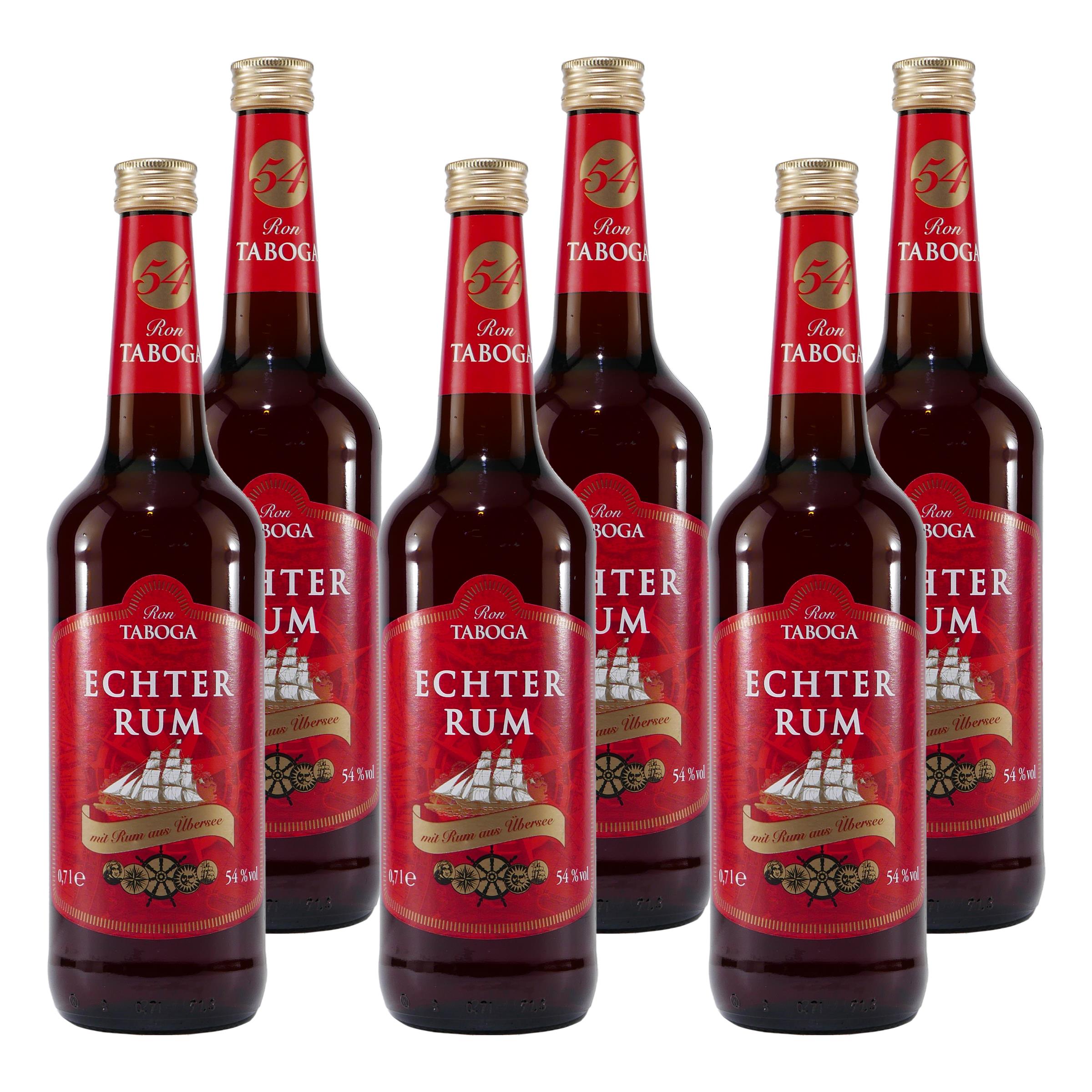 Ron Taboga Echter Rum 54% Rot (6 x 0,7L)