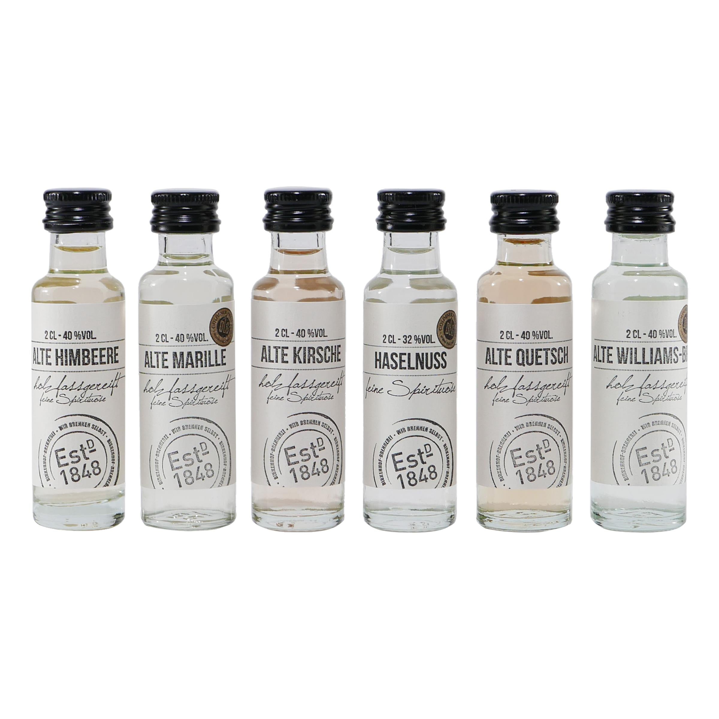 Birkenhof Tasting-Set Feine Spirituosen (6 x 0,02L)