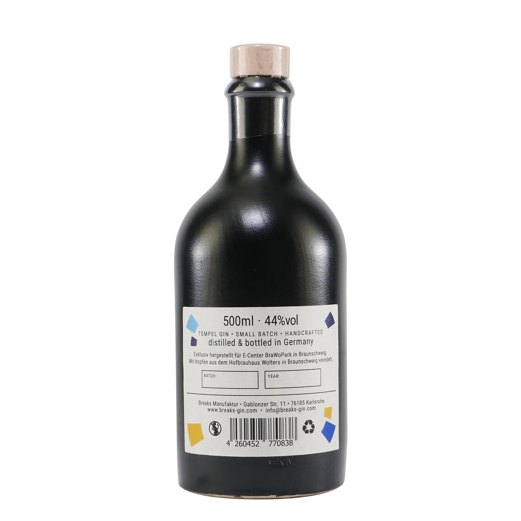 Tempel London Dry Gin mit Geschenk-Holzkiste