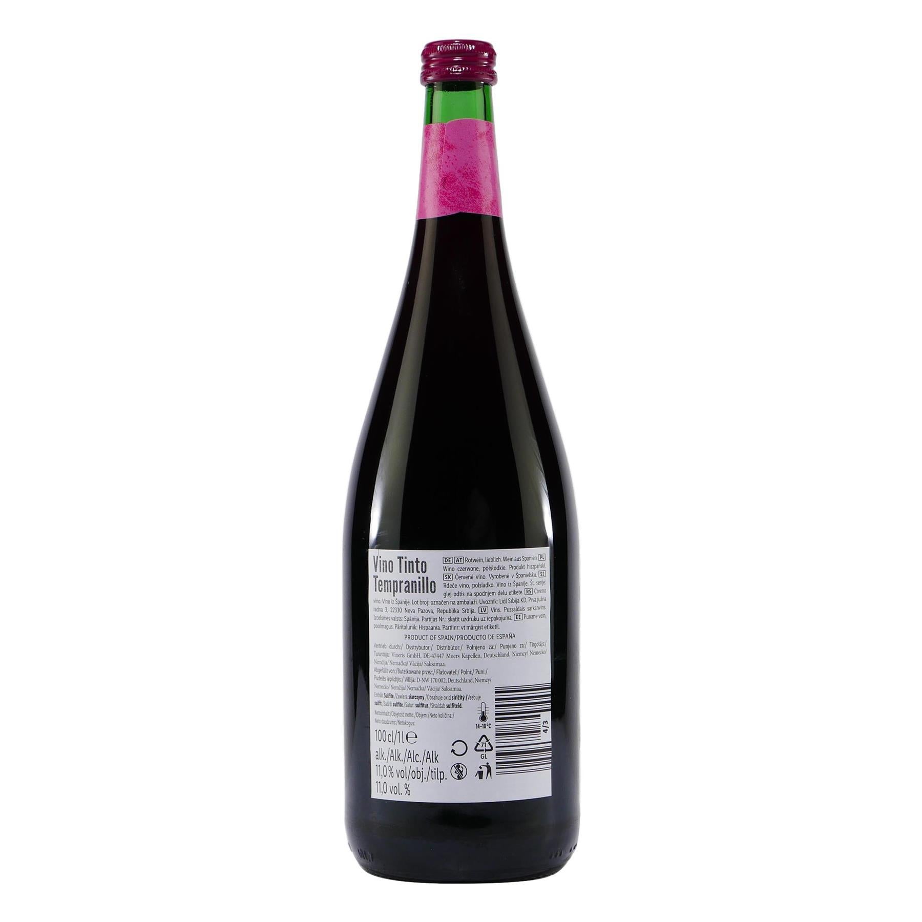 Tempranillo Vino Tinto -lieblich- (6 x 1,0L)