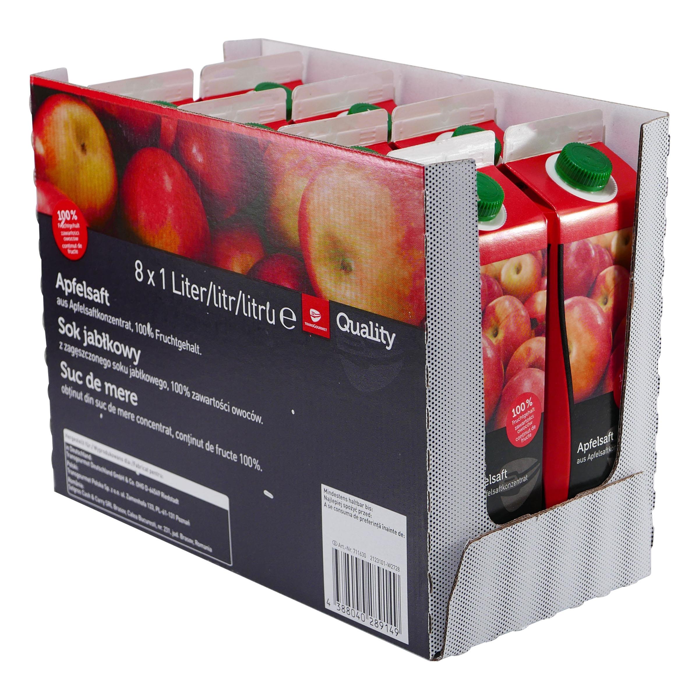 Trans Gourmet Apfelsaft (8 x 1,0L)