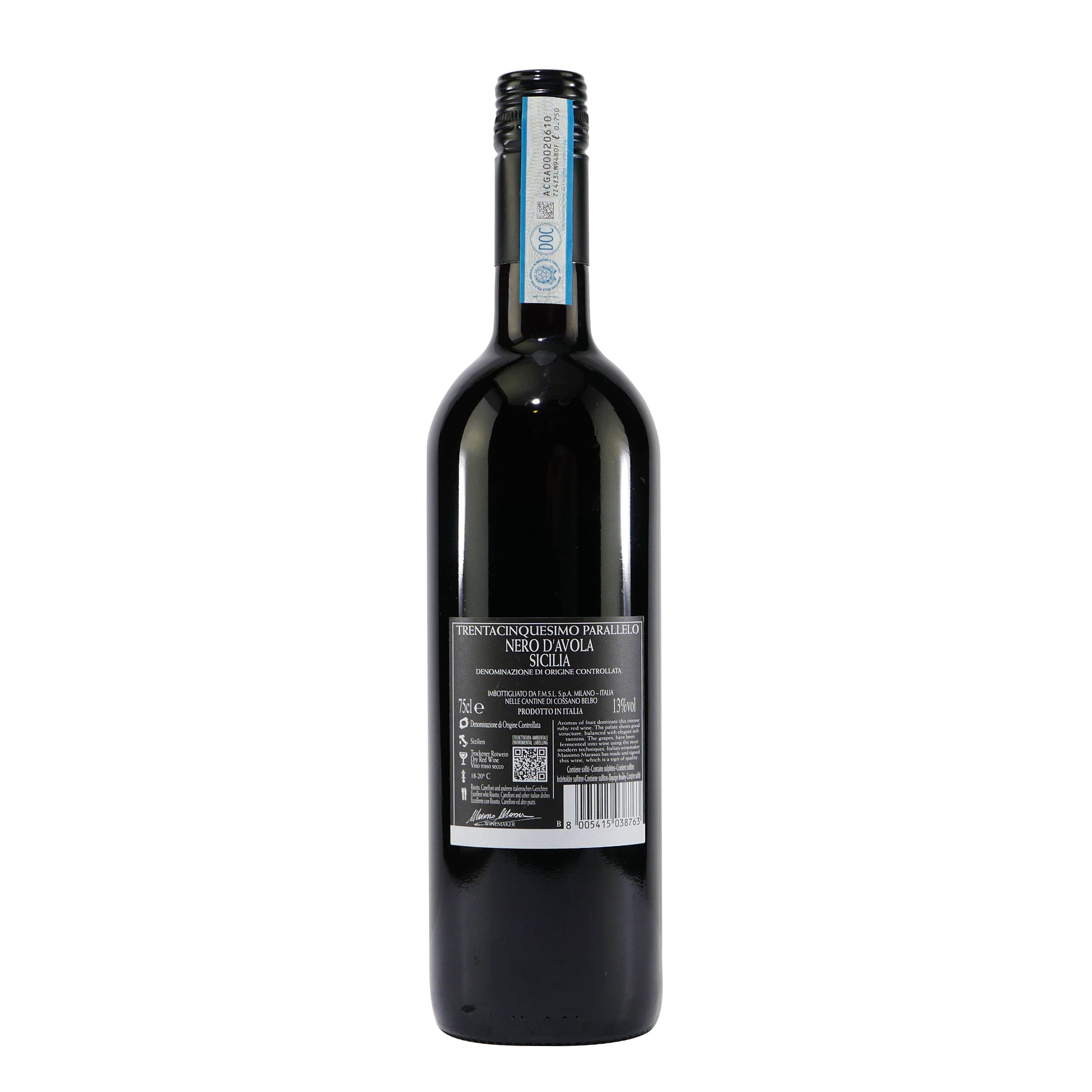 Trentacinquesimo Parallelo Nero d´Avola Sicilia -trocken- (6 x 0,75L)