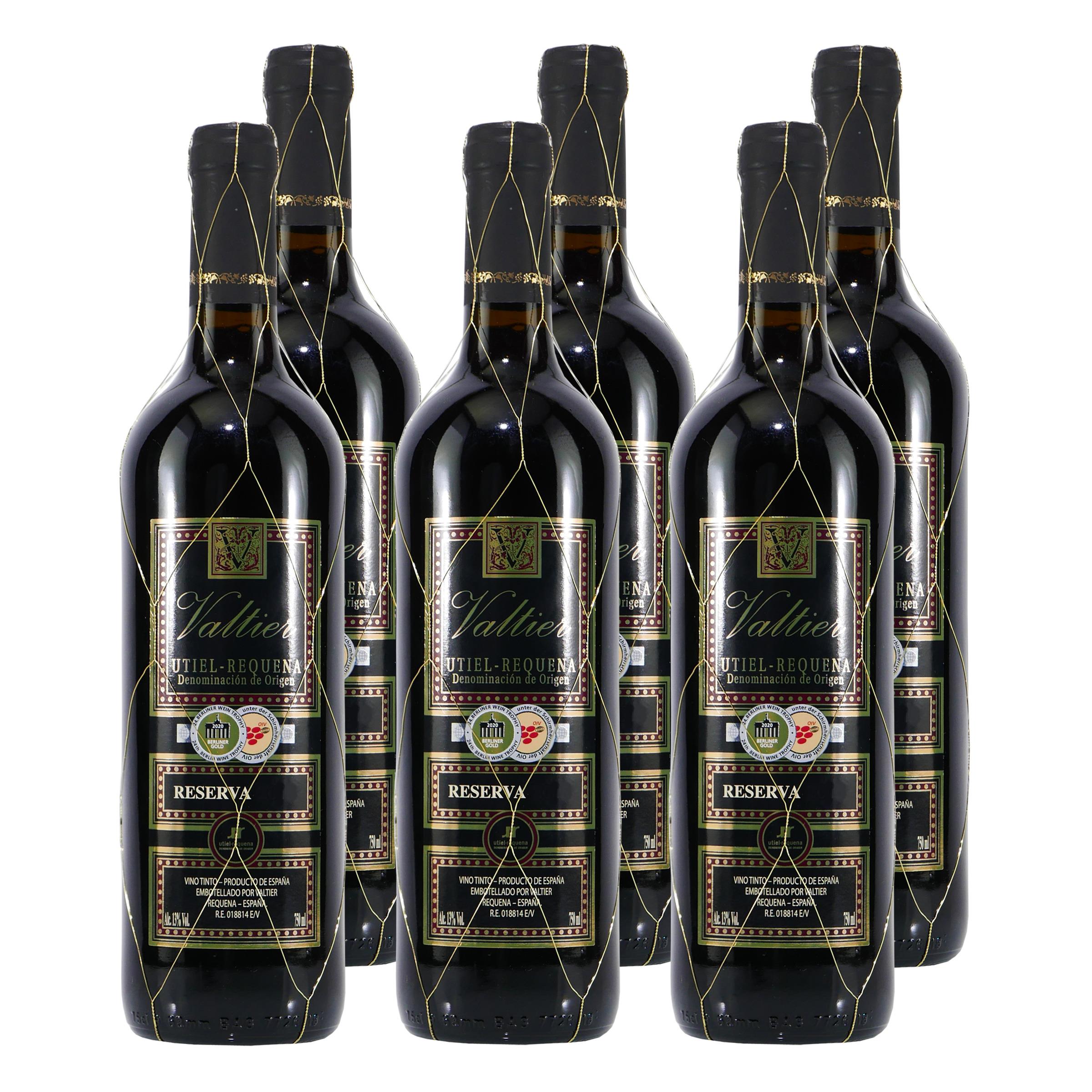 Valtier Reserva D.O. -trocken- Spanien Rotwein (6 x 0,75L)