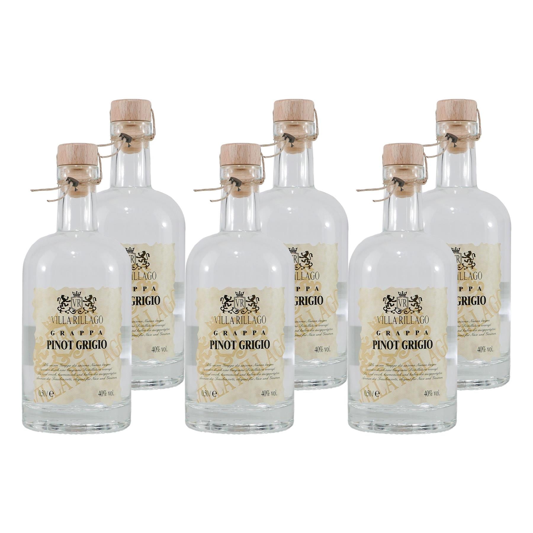 Villa Rillago Pinot Grigio Grappa (6 x 0,5L)