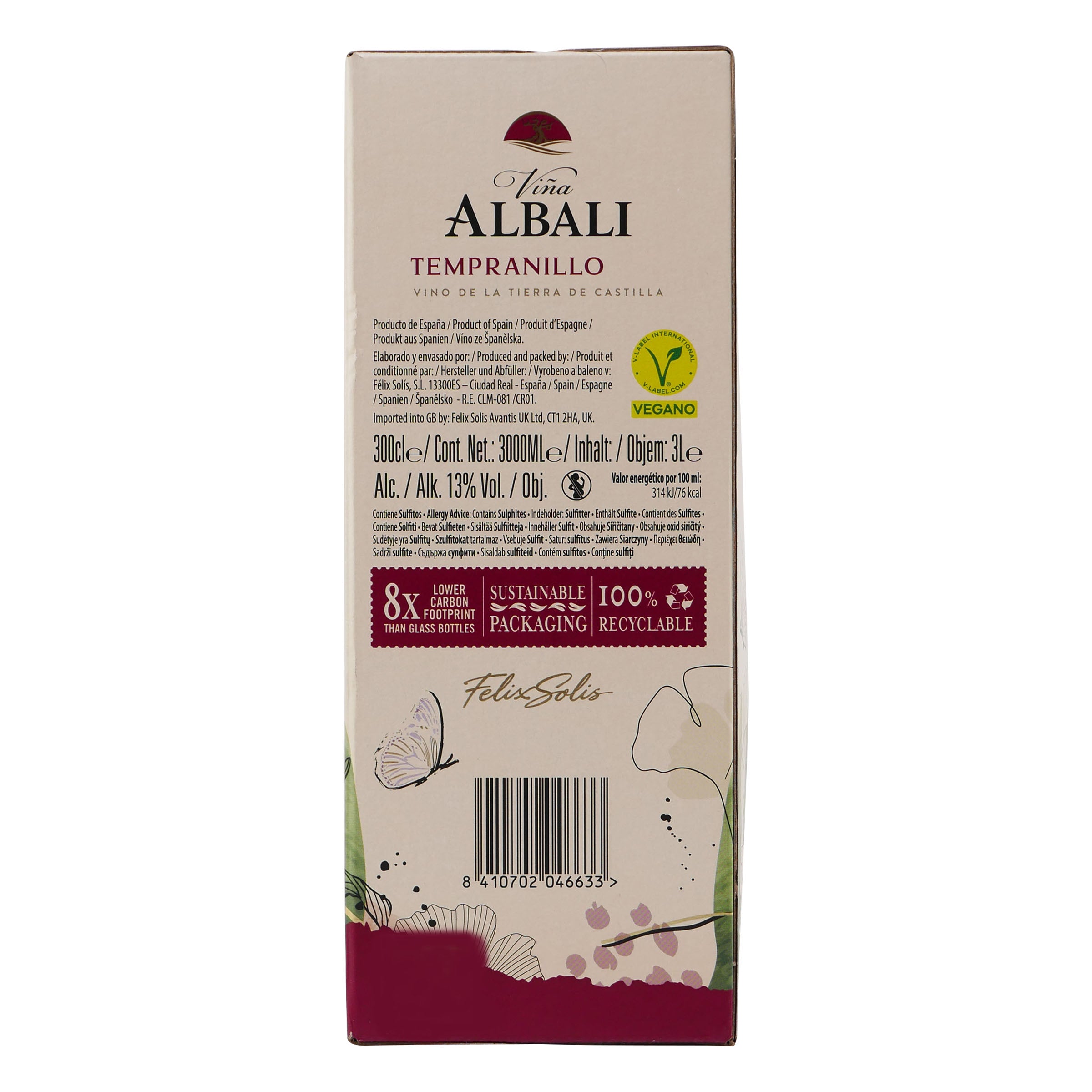 Vina Albali Tempranillo 3,0L BIB -trocken-