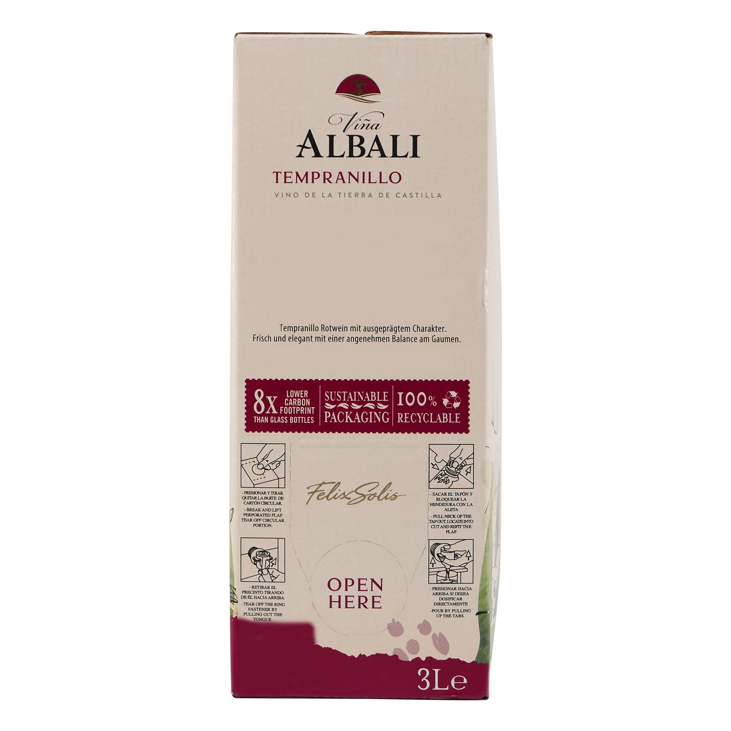 Vina Albali Tempranillo 3,0L BIB -trocken-