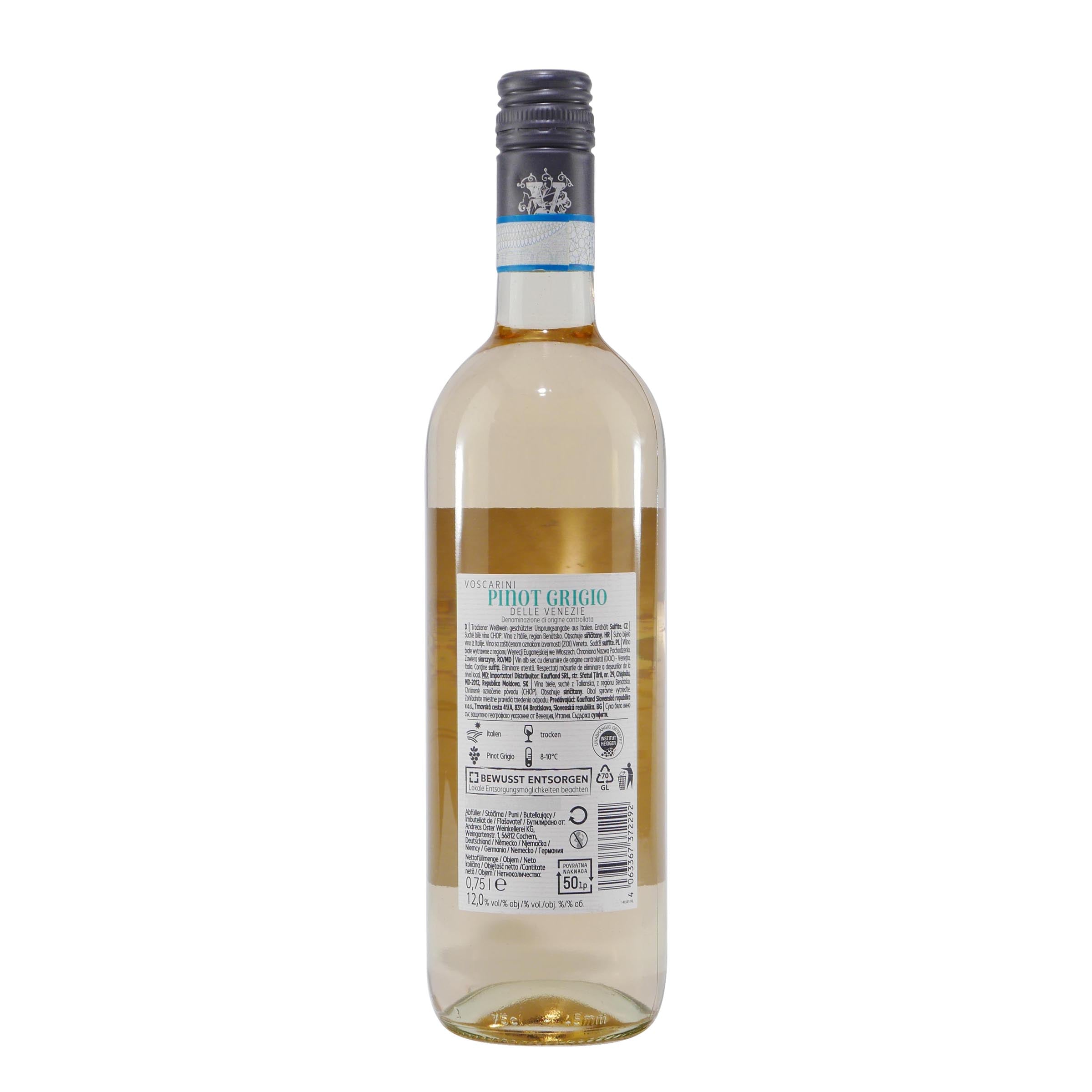 Voscarini Pinot Grigio DOC -trocken- (6 x 0,75L)