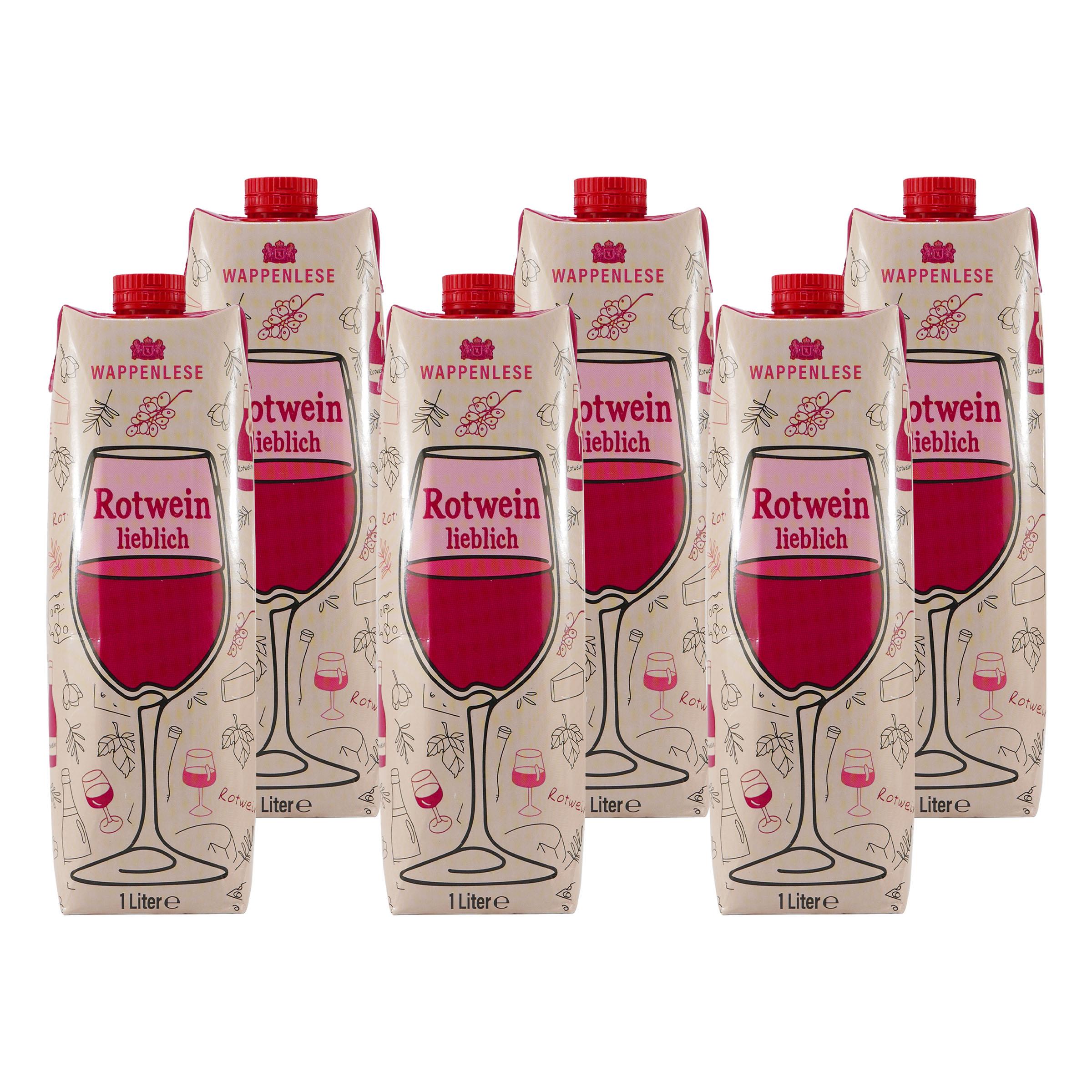Wappenlese Rotwein -lieblich- (12 x 1,0L)