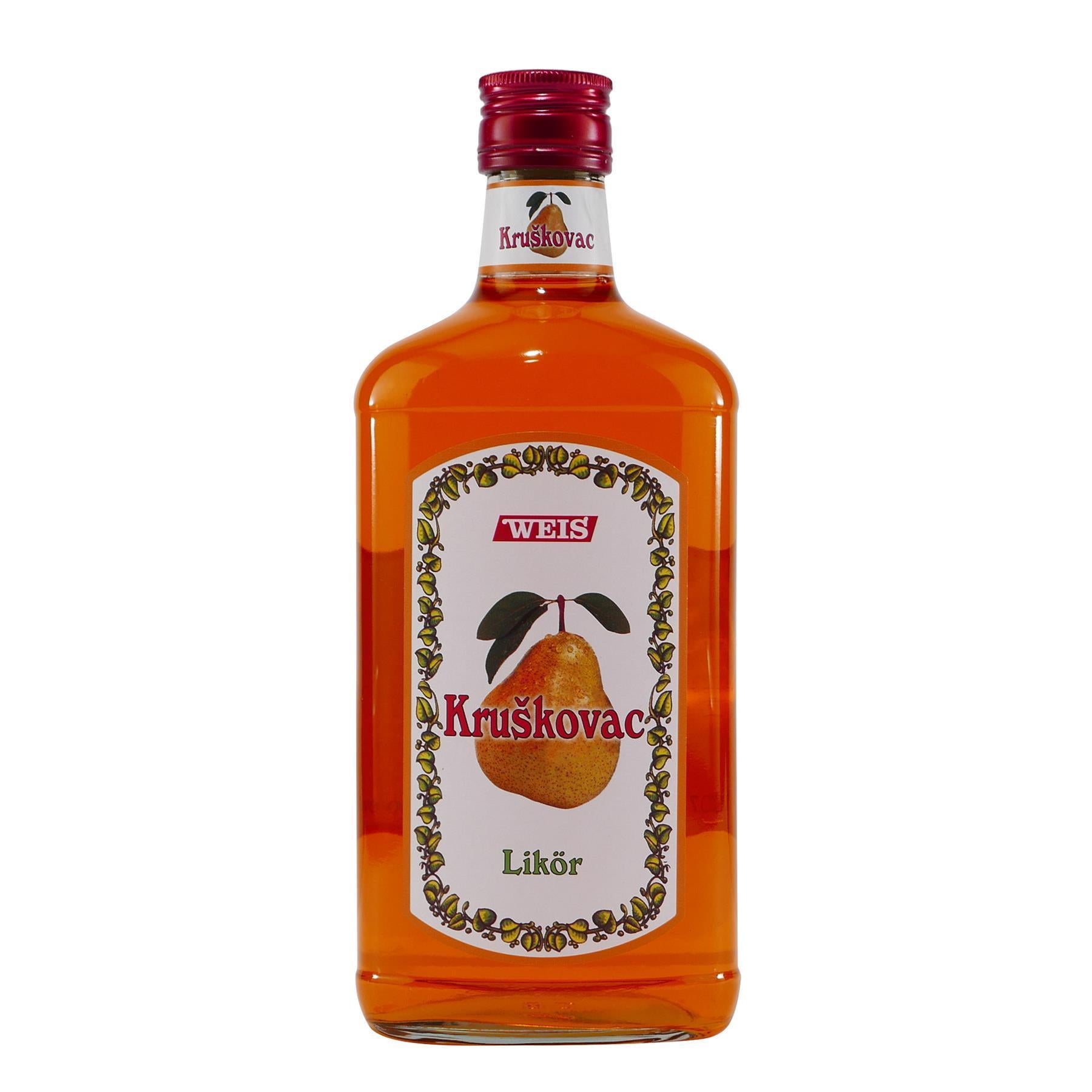 Weis Kruskovac Birnen-Likör mit Geschenk-Holzkiste