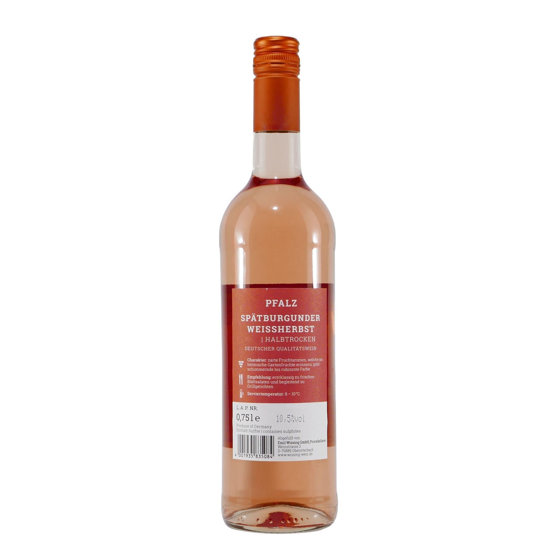 Wissing Spätburgunder Weißherbst -halbtrocken- (6 x 0,75L)