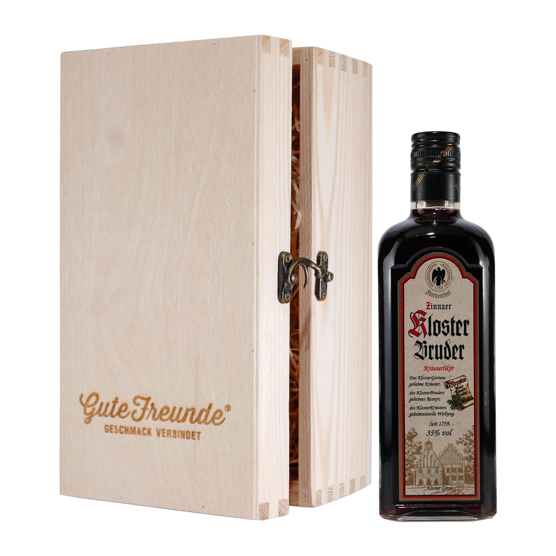 Zinnaer Kloster-Bruder Kräuterlikör mit Geschenk-HK