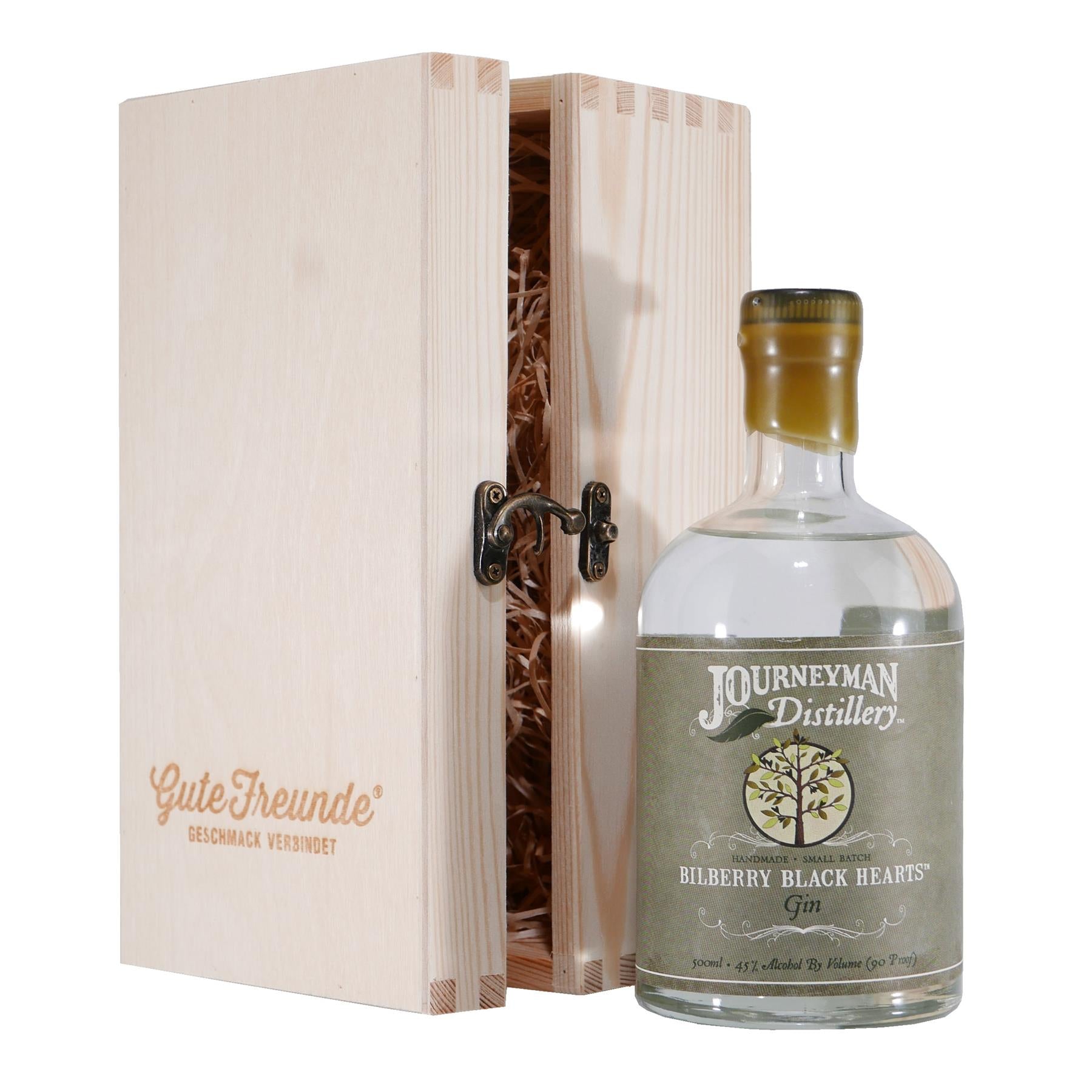 Journeyman Bilberry Black Hearts Gin mit Geschenk-HK
