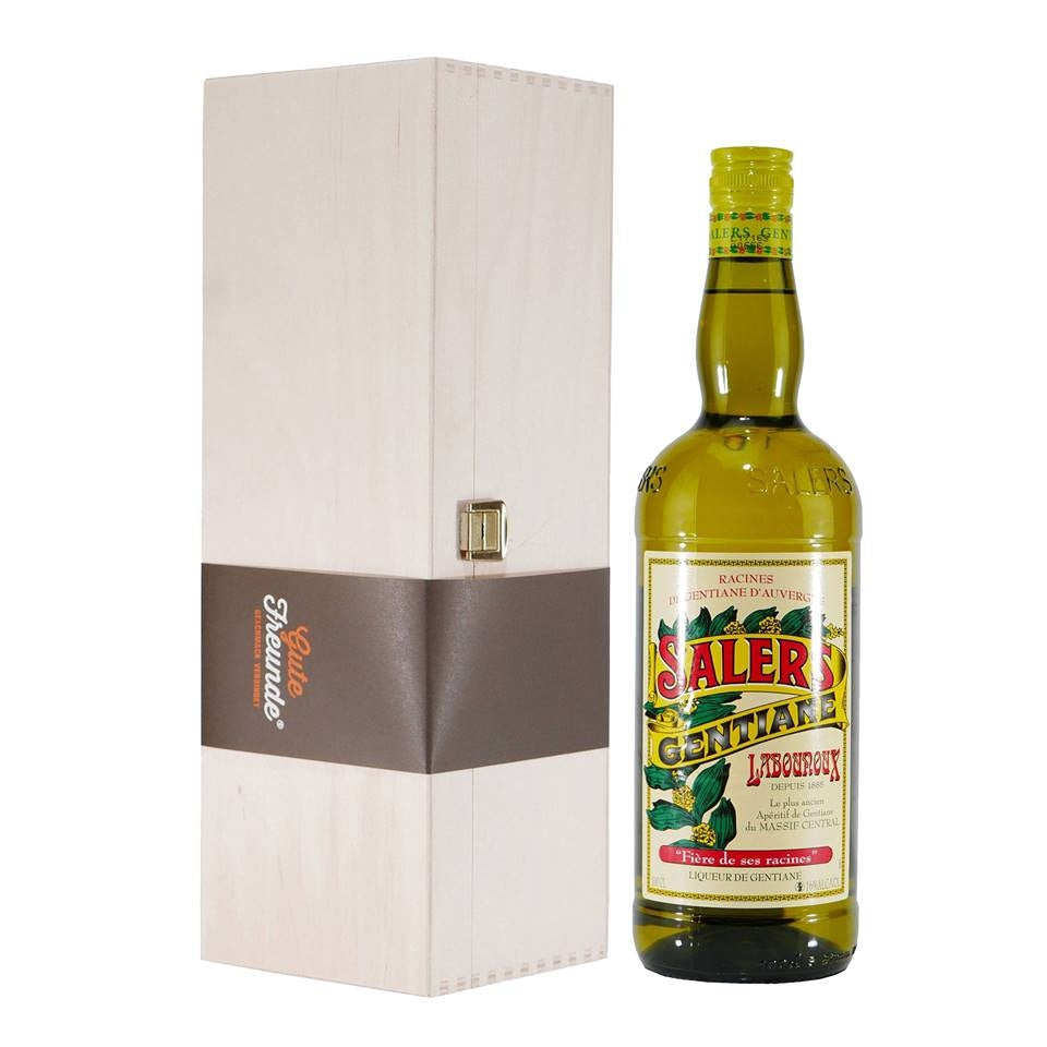 Salers Gentiane mit Geschenk-Holzkiste