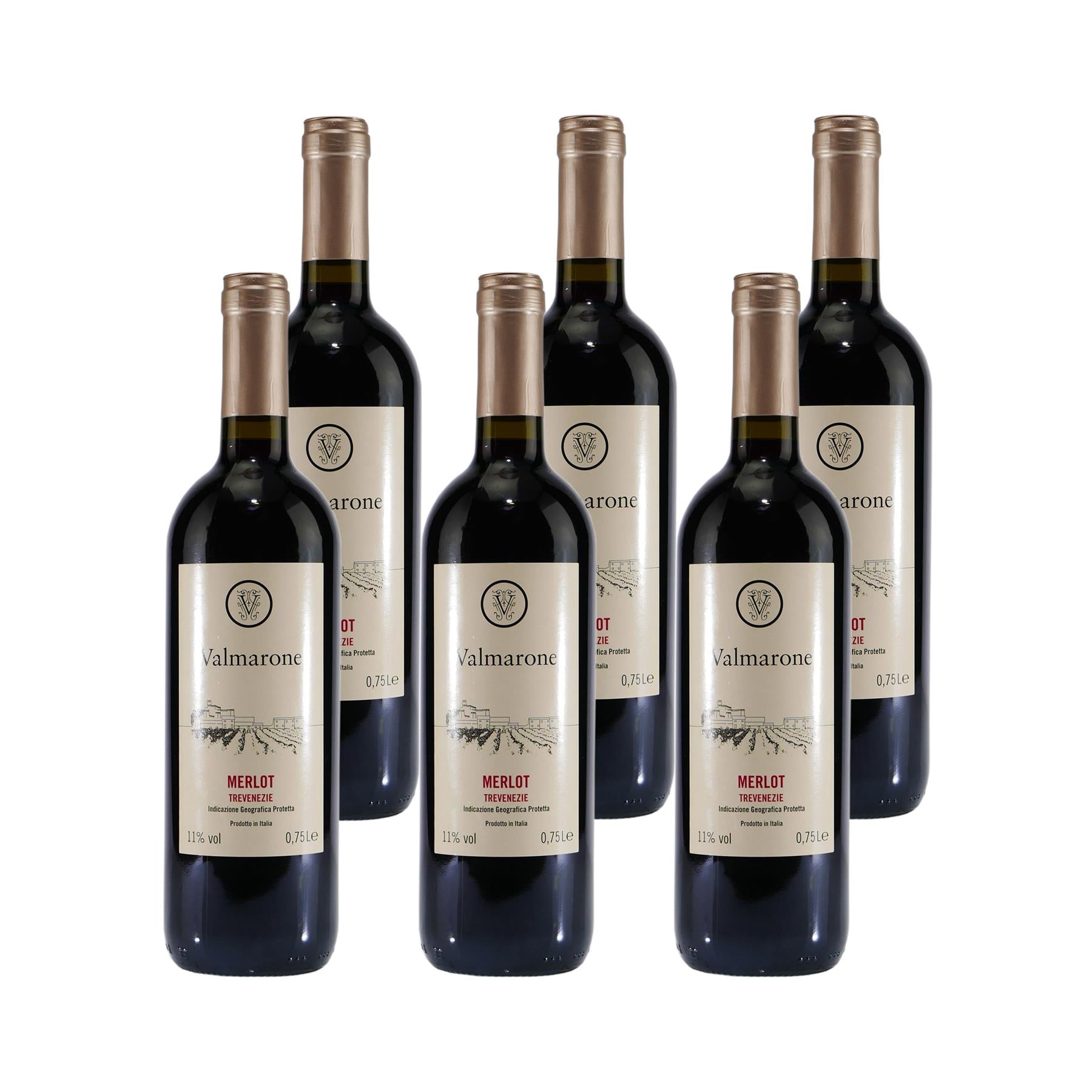 Valmarone Merlot IGP Italienischer Rotwein (6 x 0,75L)
